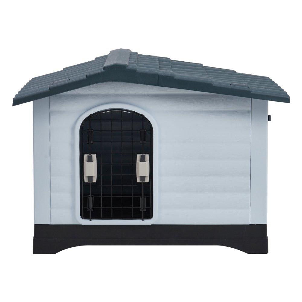 Black White Gre - KIDKID PET - Large Dog Kennel Pet Plastic Garden House - 3