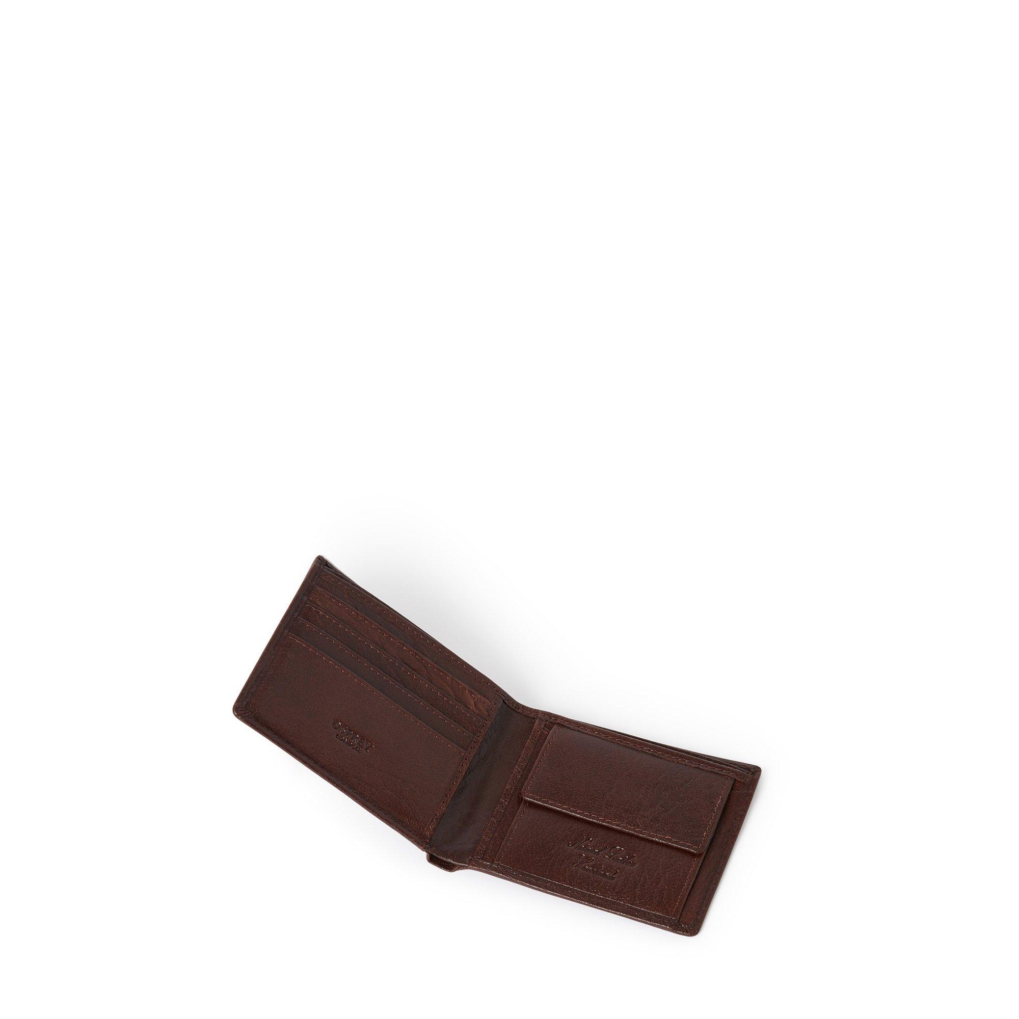 Chocolate - Osprey London - Men's Highland Leather Billfold Wallet - 2