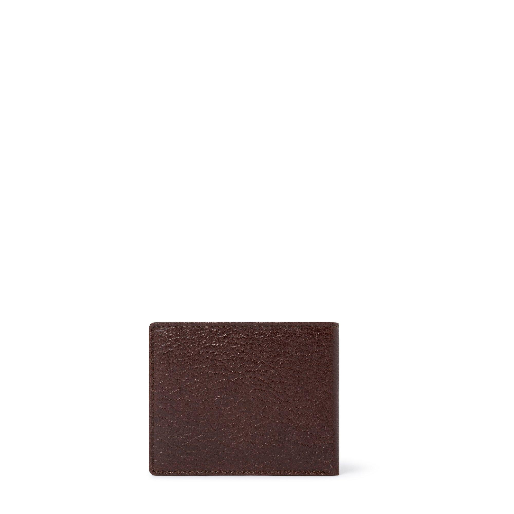 Chocolate - Osprey London - Men's Highland Leather Billfold Wallet - 3