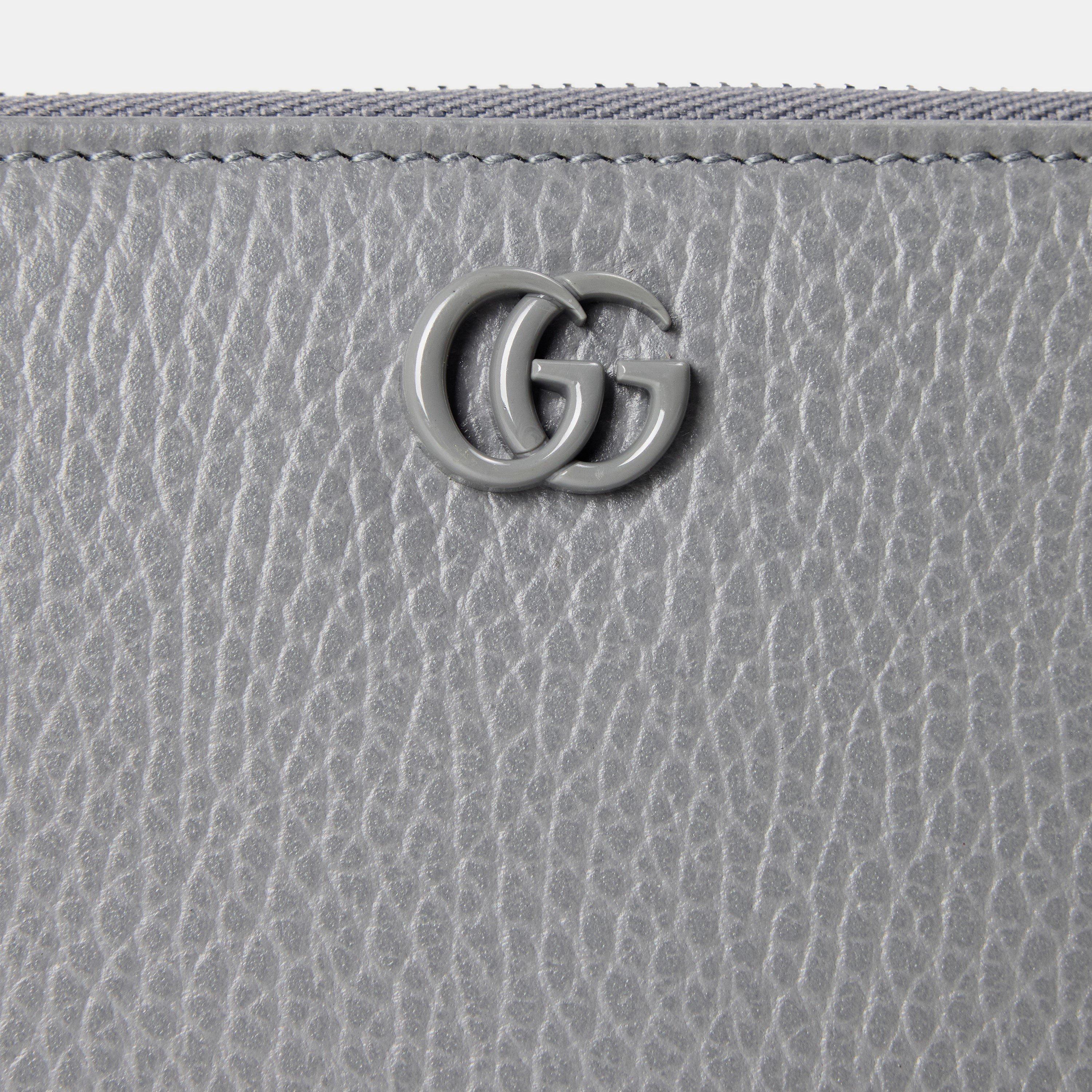 Dp Grey/Dp Grey - Gucci - Women's Zip Around Purse, Zip Around Design - 3