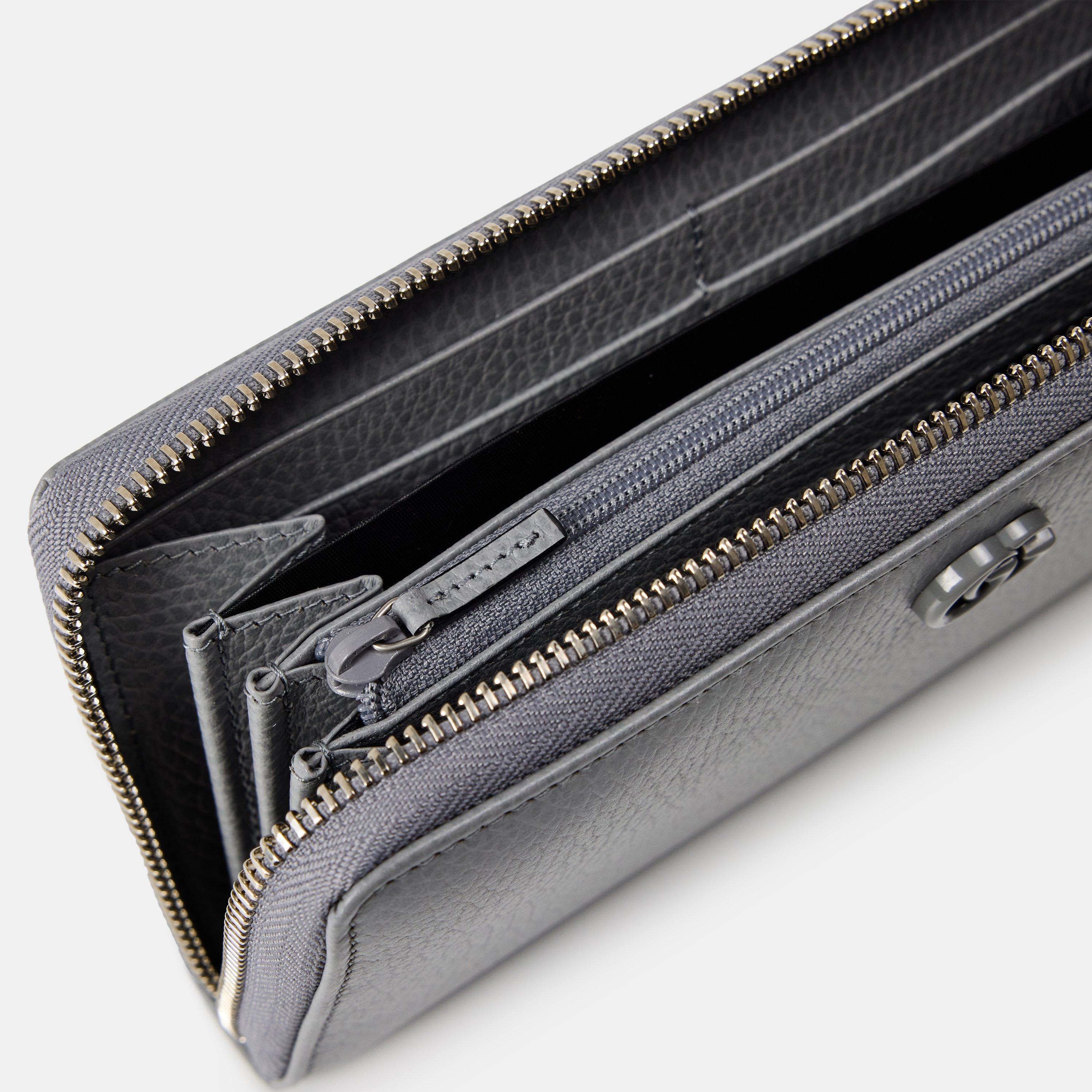 Dp Grey/Dp Grey - Gucci - Women's Zip Around Purse, Zip Around Design - 4