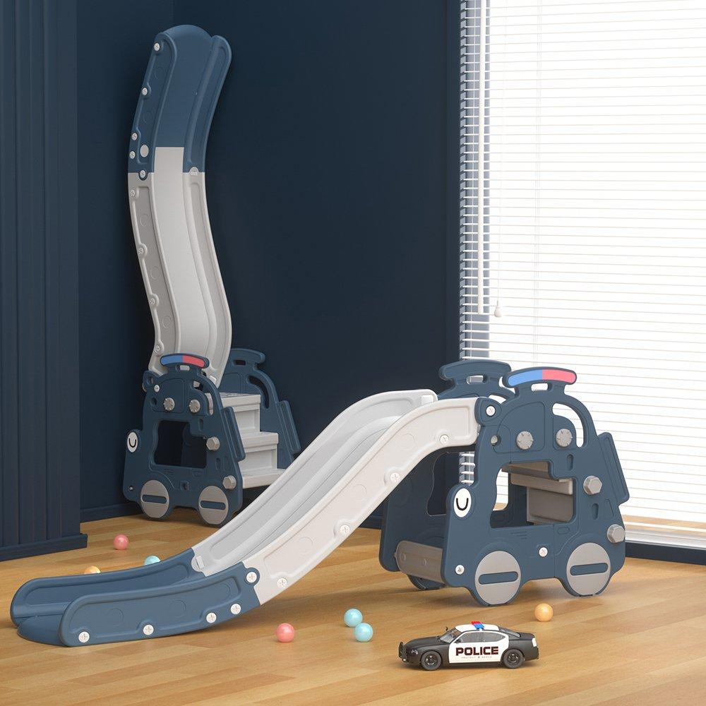 Blue - KIDKID - Indoor Outdoor Plastic Climber and Slide Set - 2