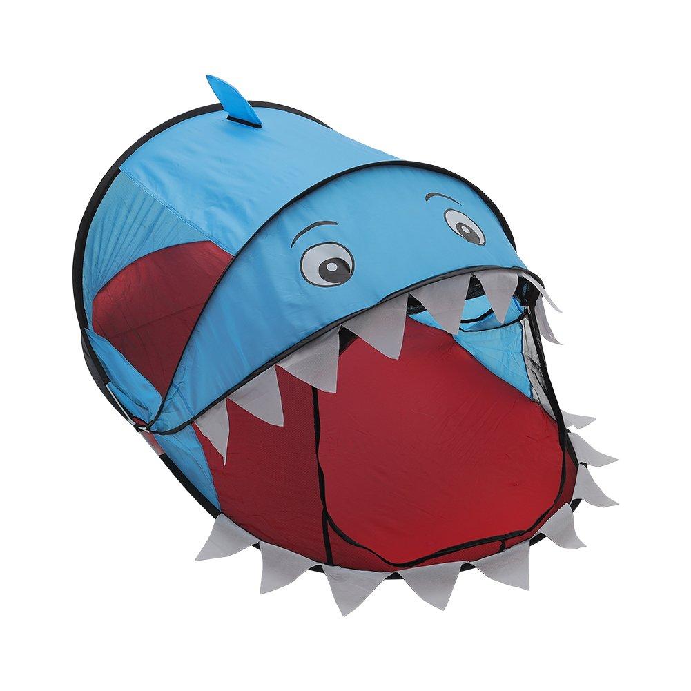 Blue - KIDKID - Cute Shark Kids Play Tent - 4