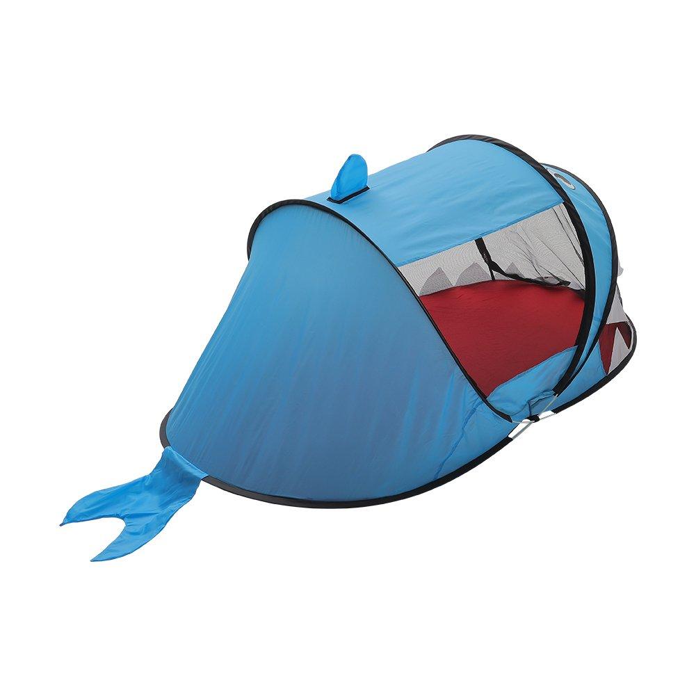 Blue - KIDKID - Cute Shark Kids Play Tent - 6