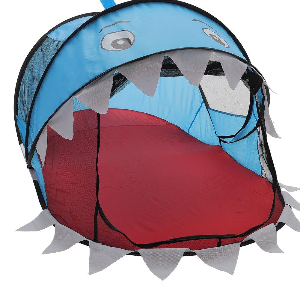 Blue - KIDKID - Cute Shark Kids Play Tent - 7