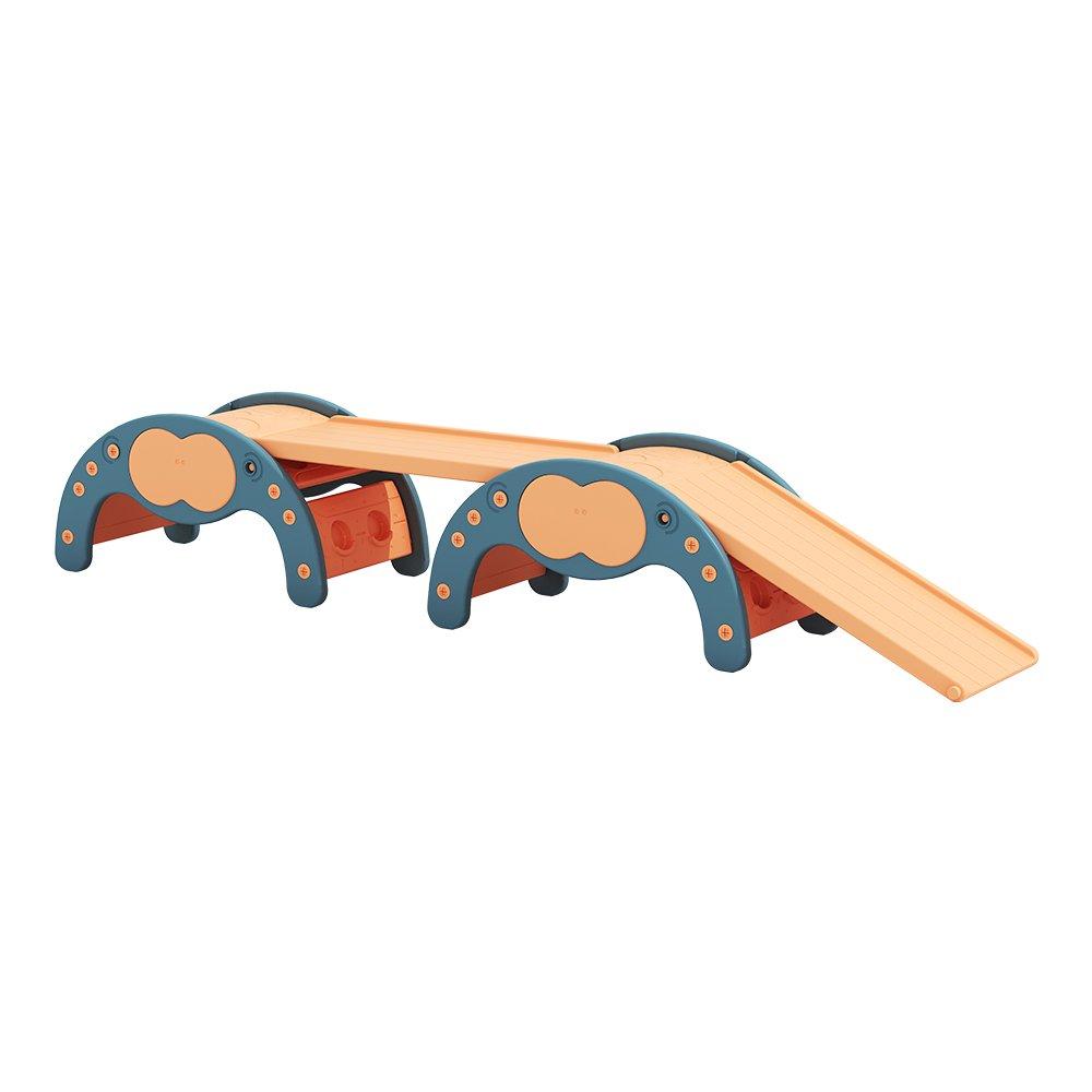 Blue Orange - KIDKID - Indoor Climbing Frame Set with Dual-Sided Slides - 3