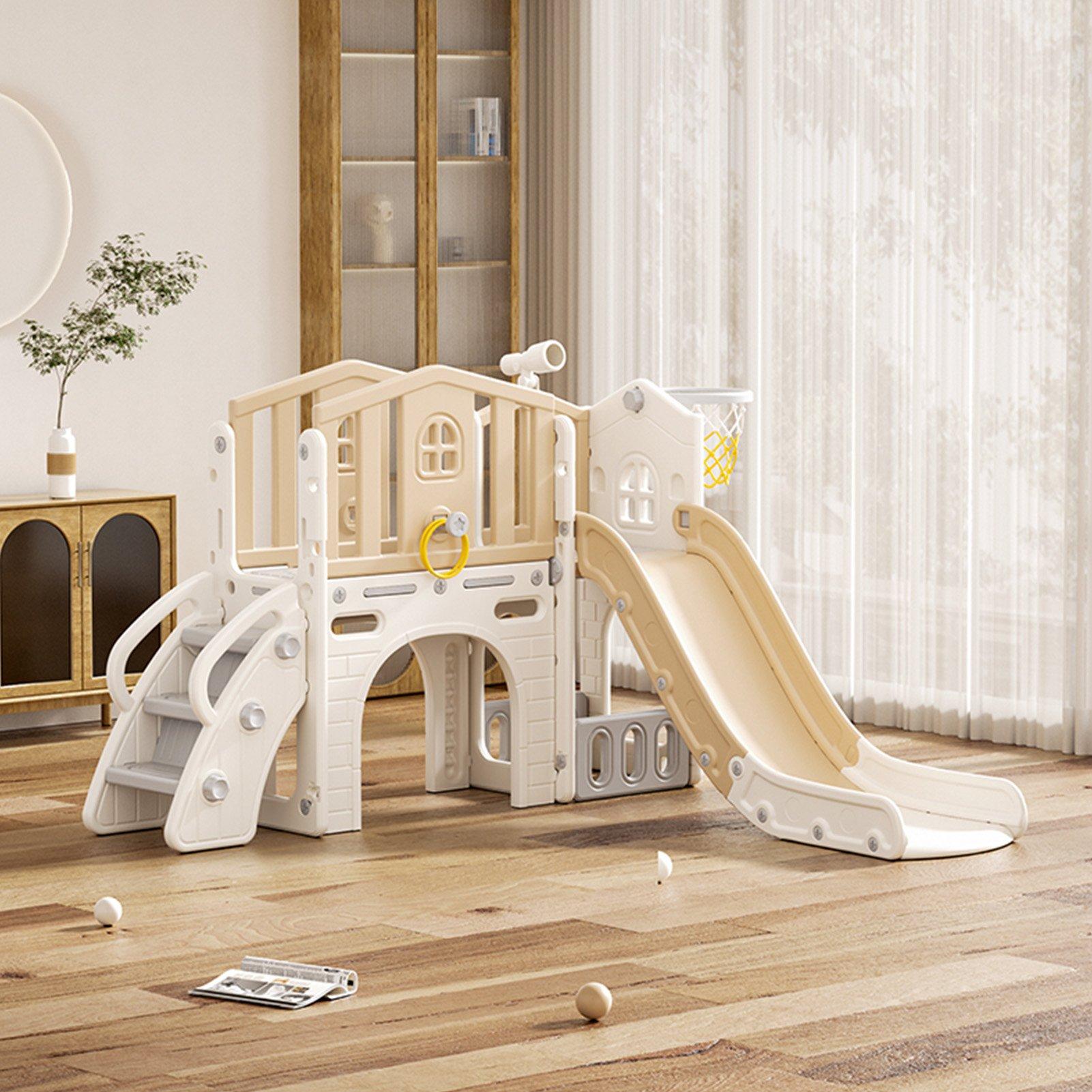 KIDKID All-in-One Playhouse Slide with Telescope