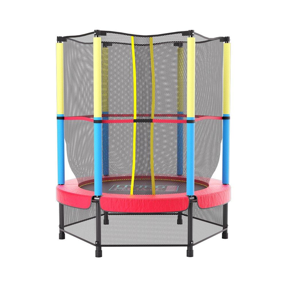 Red - LIFE IDEAS SPORT - Outdoor Trampoline with High Enclosure Net - 3