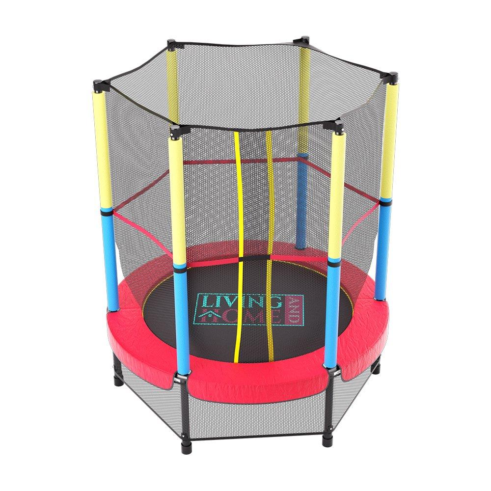 Red - LIFE IDEAS SPORT - Outdoor Trampoline with High Enclosure Net - 5