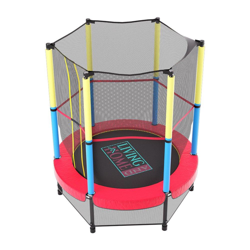 Red - LIFE IDEAS SPORT - Outdoor Trampoline with High Enclosure Net - 6
