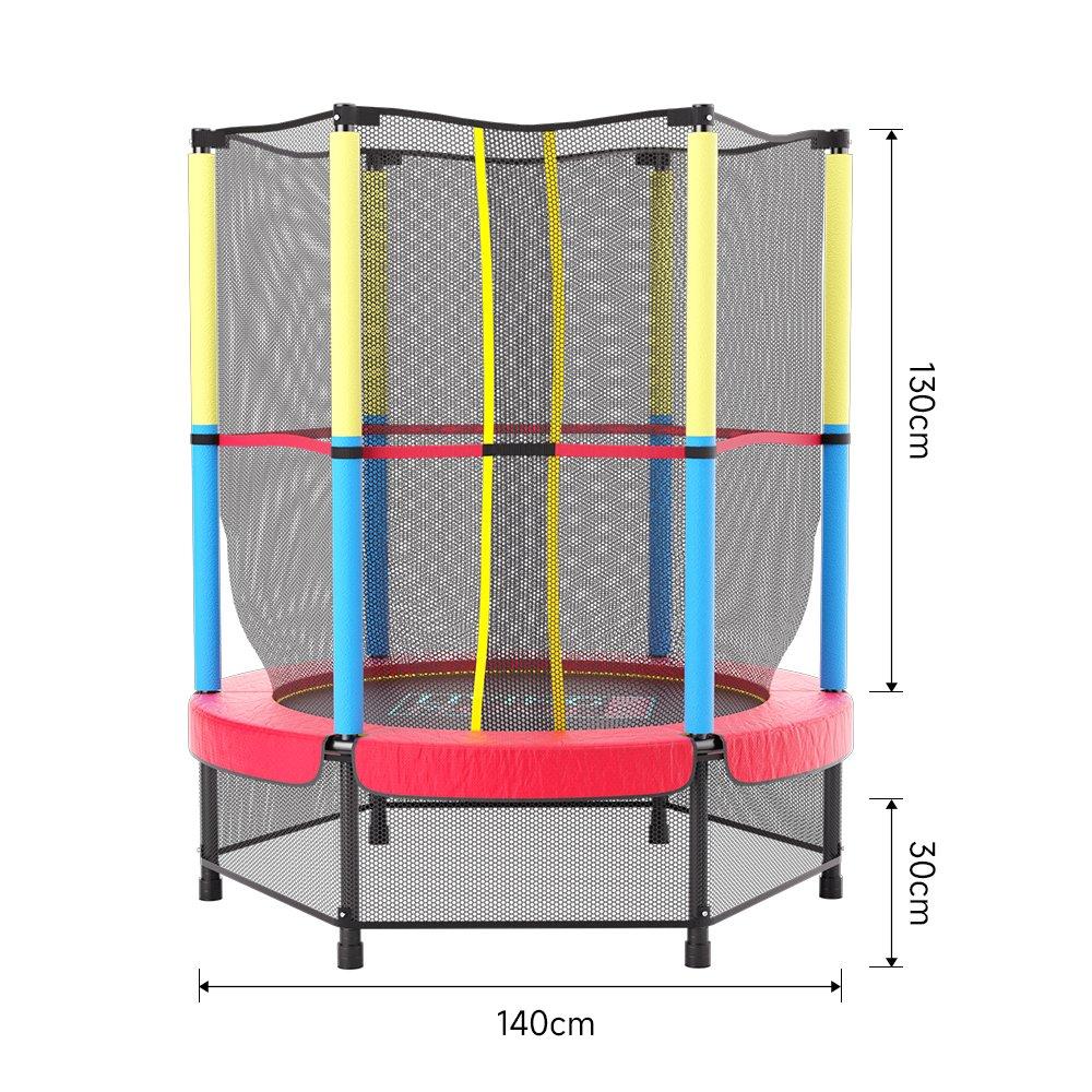 Red - LIFE IDEAS SPORT - Outdoor Trampoline with High Enclosure Net - 7