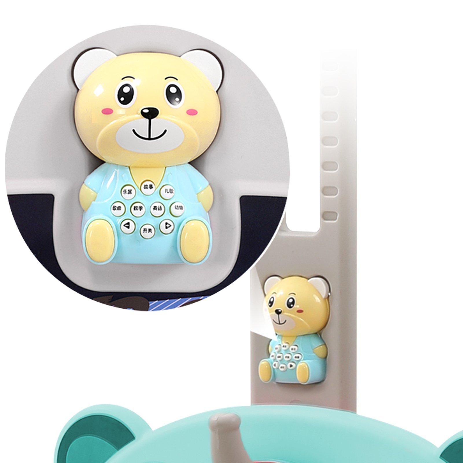 Green - KIDKID - Adjustable Car Basketball Toy - 4