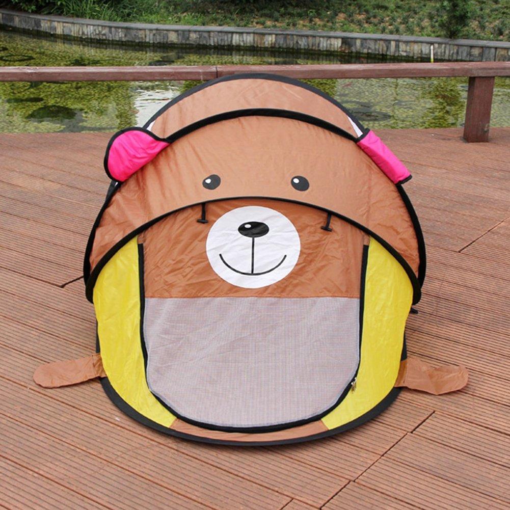Brown - KIDKID - Cute Animal-Themed Kids Play Tent - 2