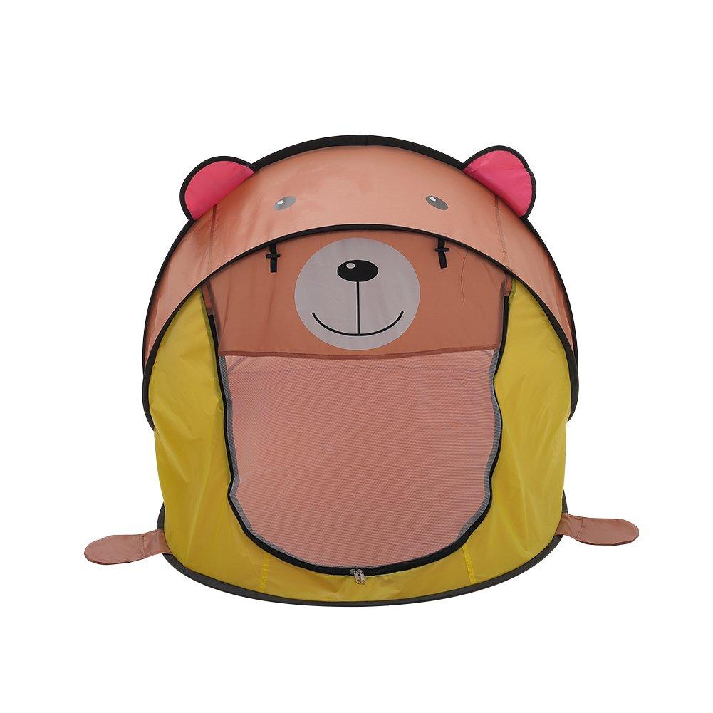Brown - KIDKID - Cute Animal-Themed Kids Play Tent - 3