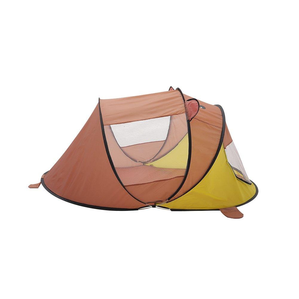 Brown - KIDKID - Cute Animal-Themed Kids Play Tent - 5
