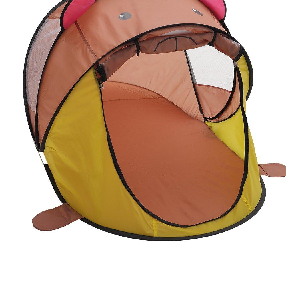 Brown - KIDKID - Cute Animal-Themed Kids Play Tent - 9