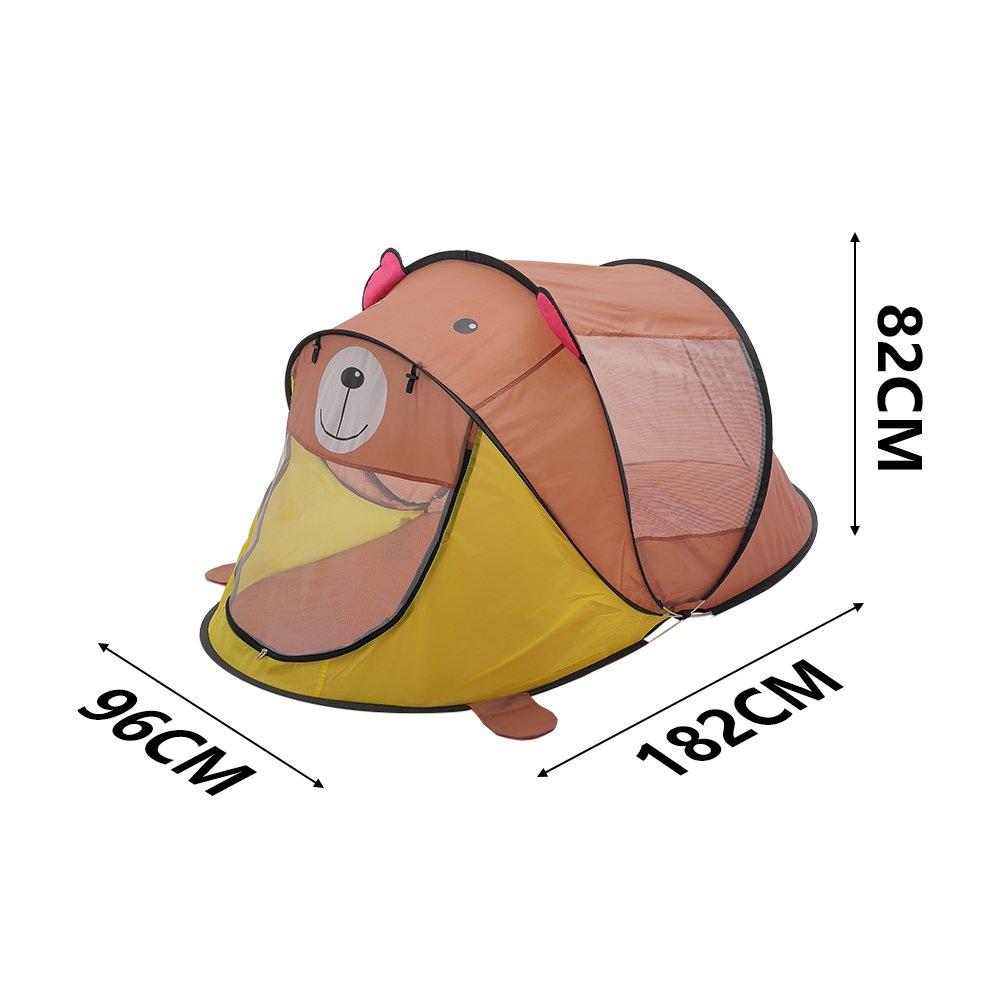 Brown - KIDKID - Cute Animal-Themed Kids Play Tent - 10