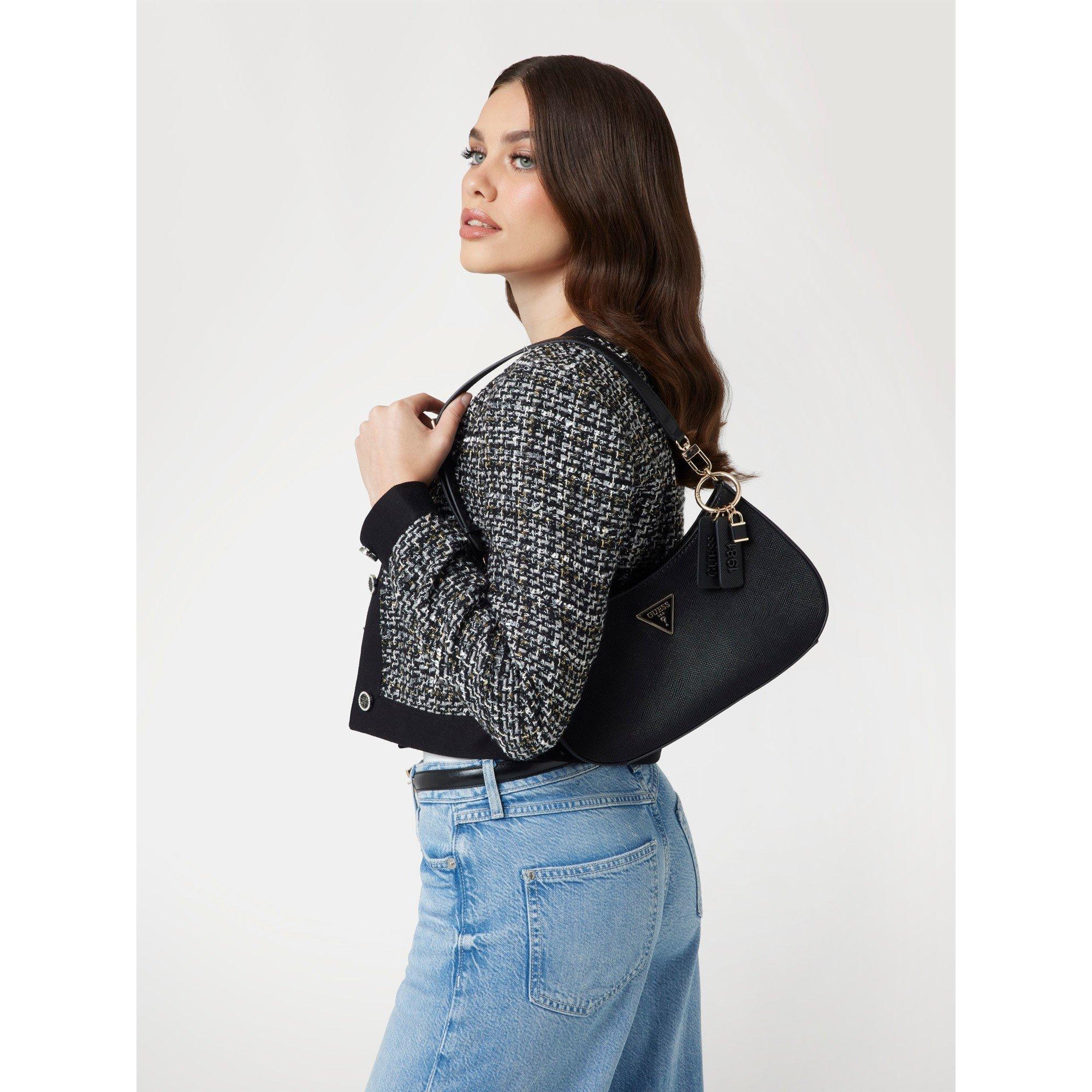 Schwarz - Guess - Noelle Shoulder Bag Womens - 3