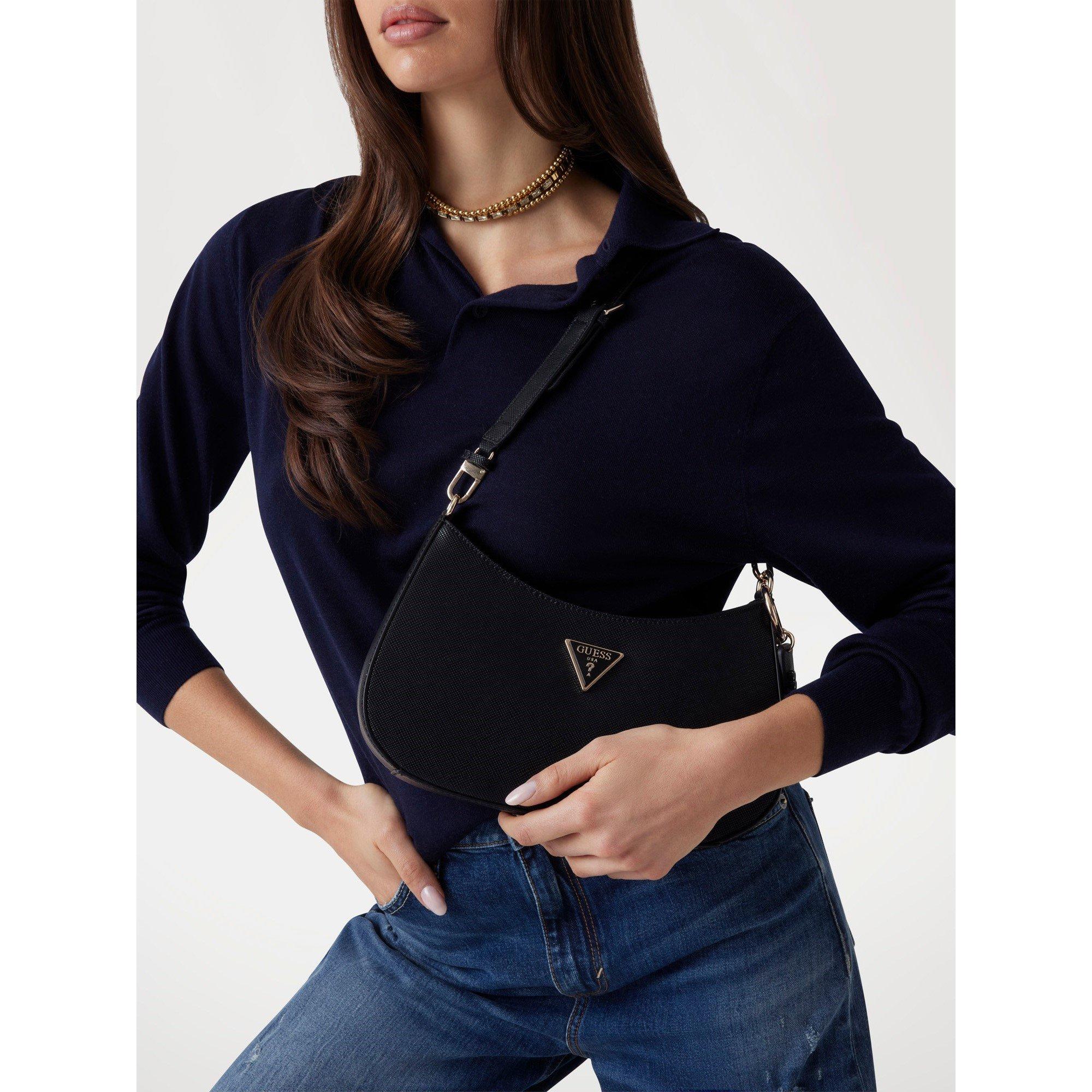 Schwarz - Guess - Noelle Shoulder Bag Womens - 6