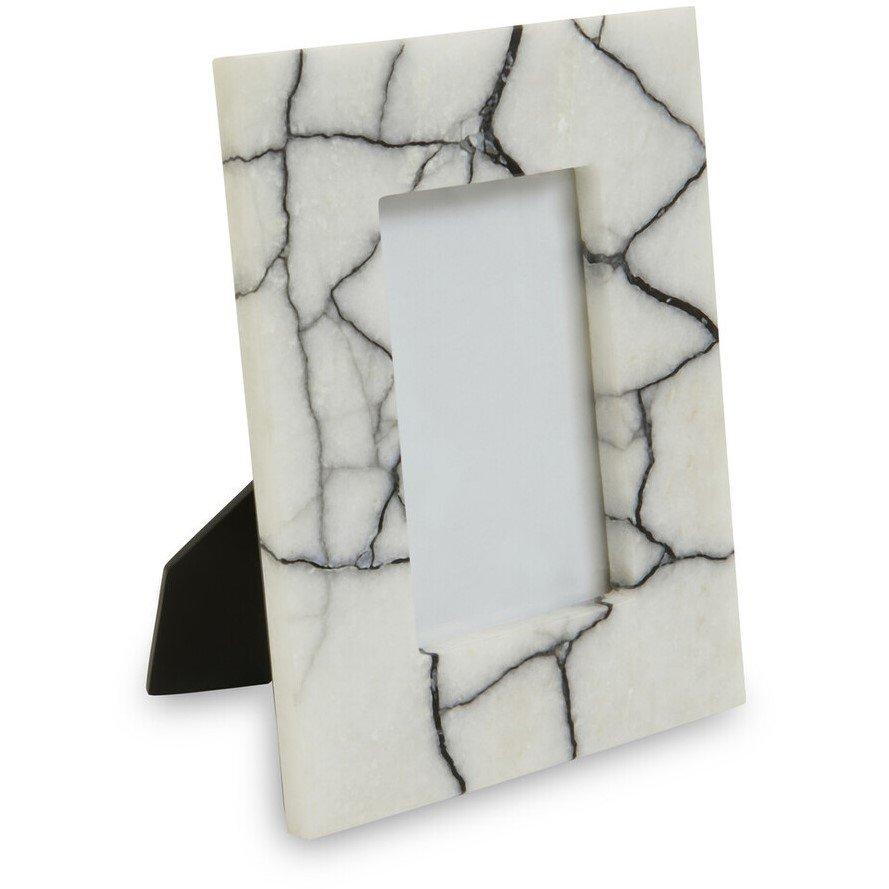 Black White - Fifty Five South - Marmara White and Black Marble 4In X 6In Small Pho - 3