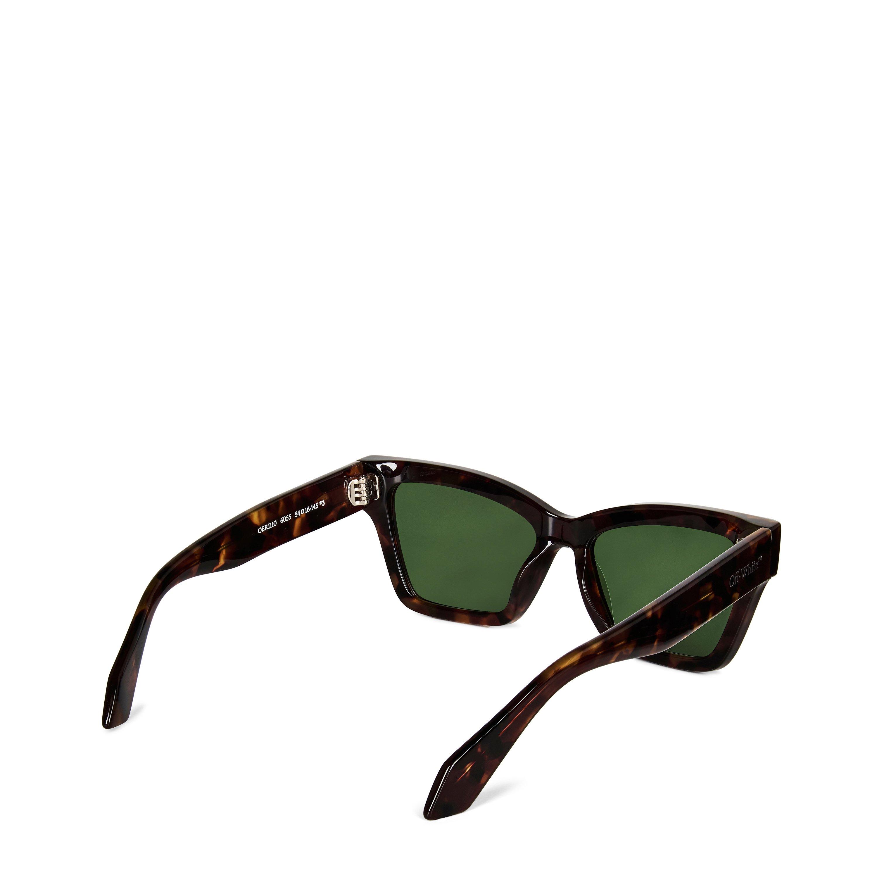 6055 Havana - Off White - Unisex Cincinnati Sleek Tortoise-Shell Sunglasses - 2