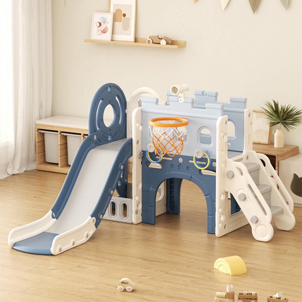 Blue - KIDKID - Pirate Ship Slide Playset - 1