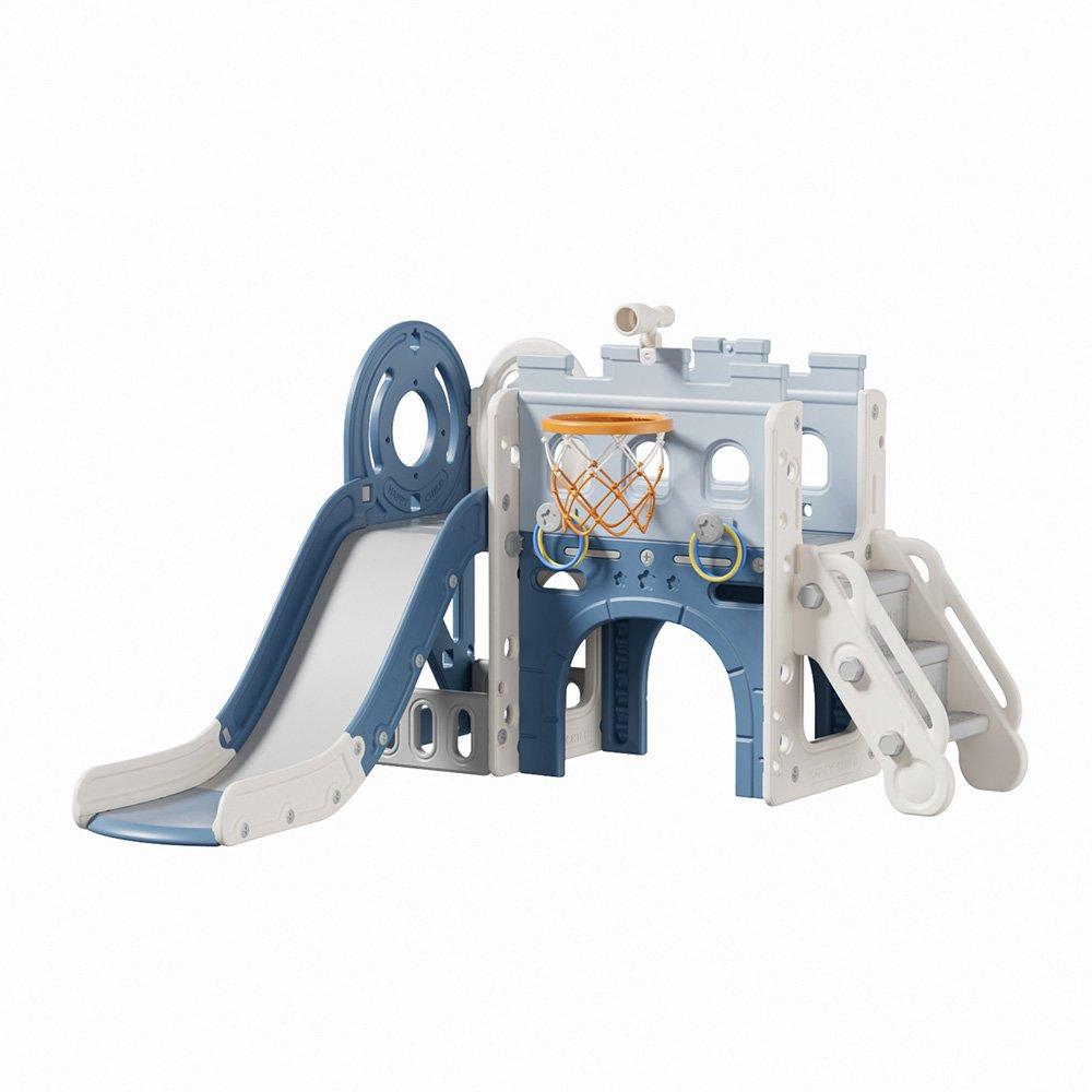 Blue - KIDKID - Pirate Ship Slide Playset - 3