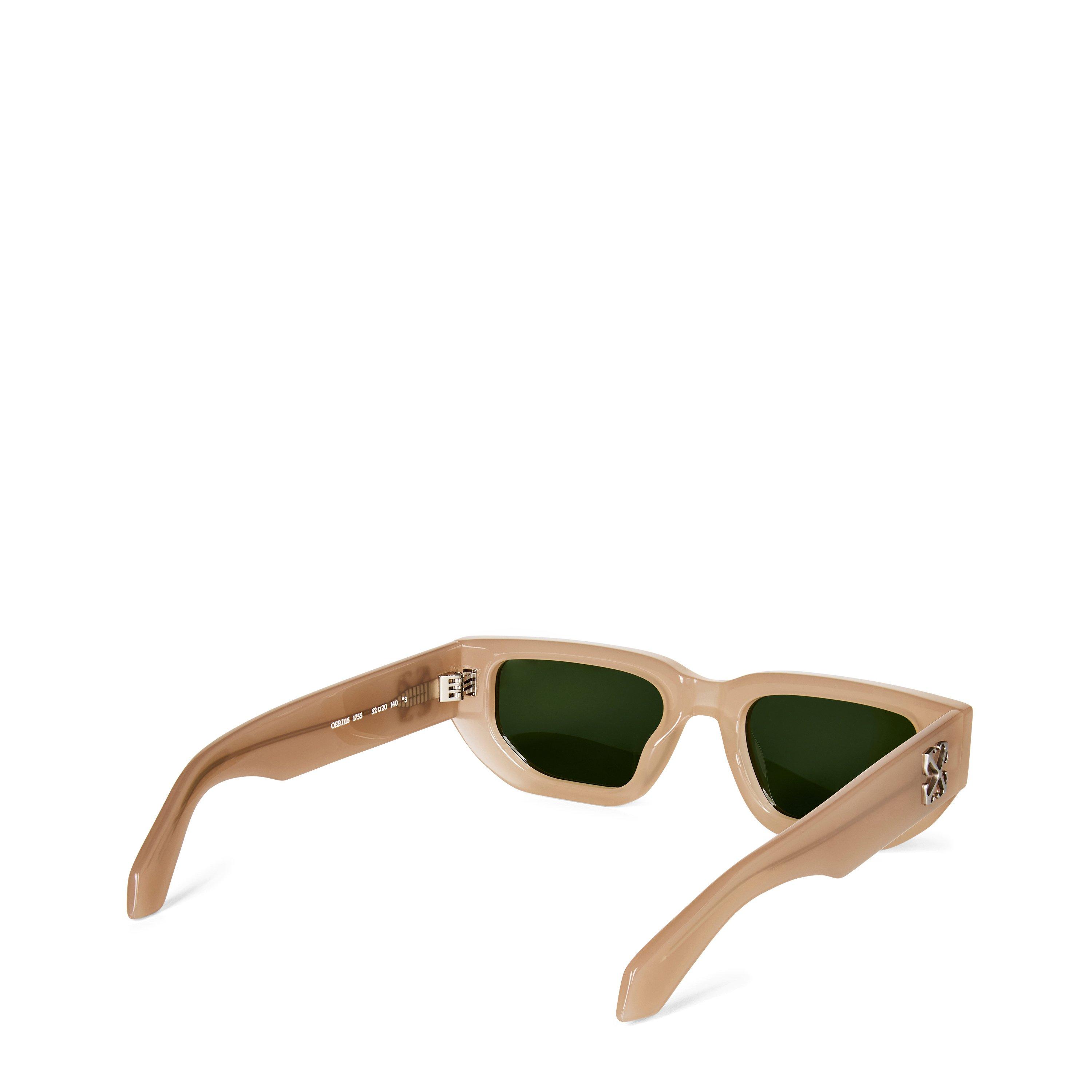 1755 Sand - Off White - Unisex Greeley 53 UV Protection Rectangle Sunglasses - 4