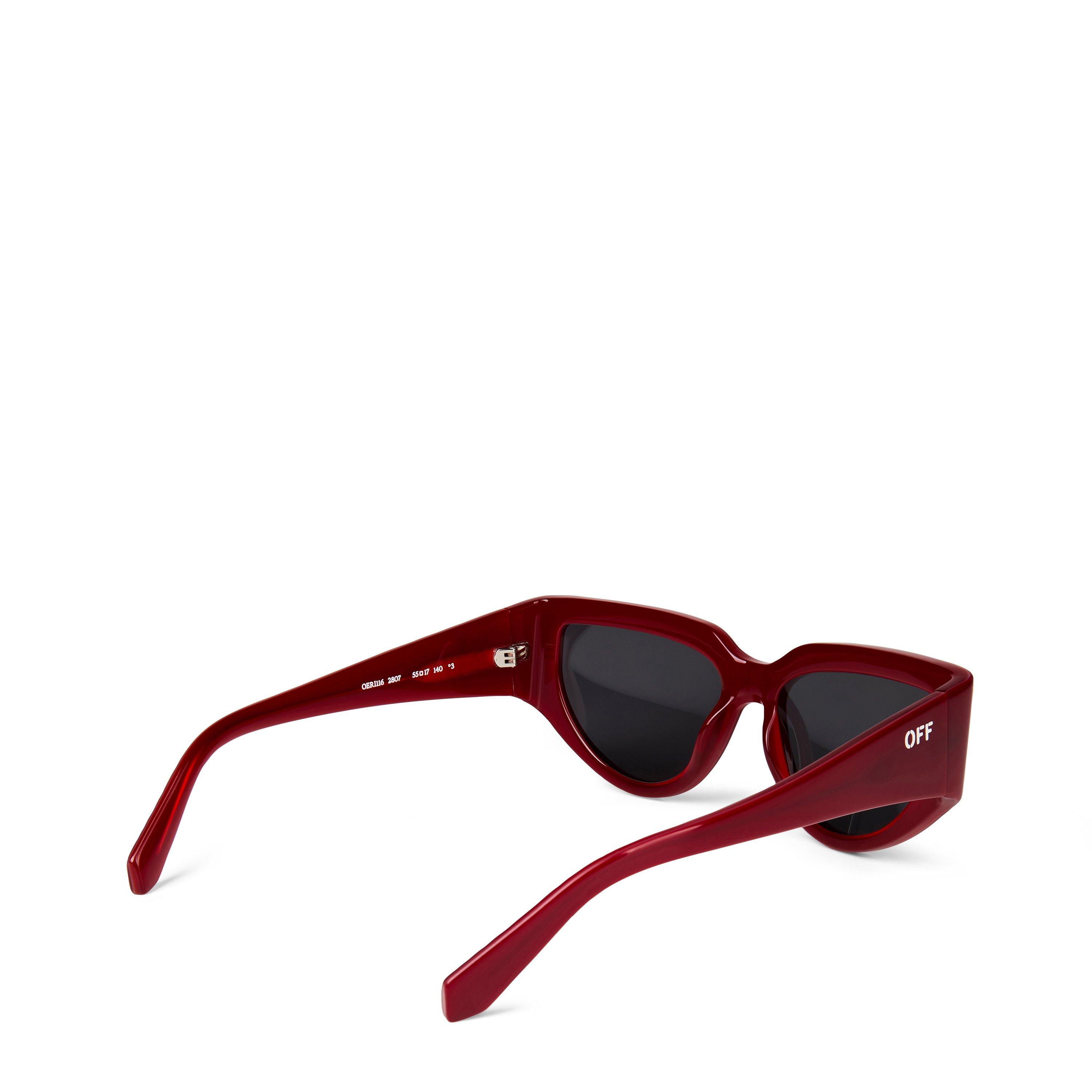 2807 Burgundy - Off White - Unisex Seward Cat Eye Sunglasses, - 2