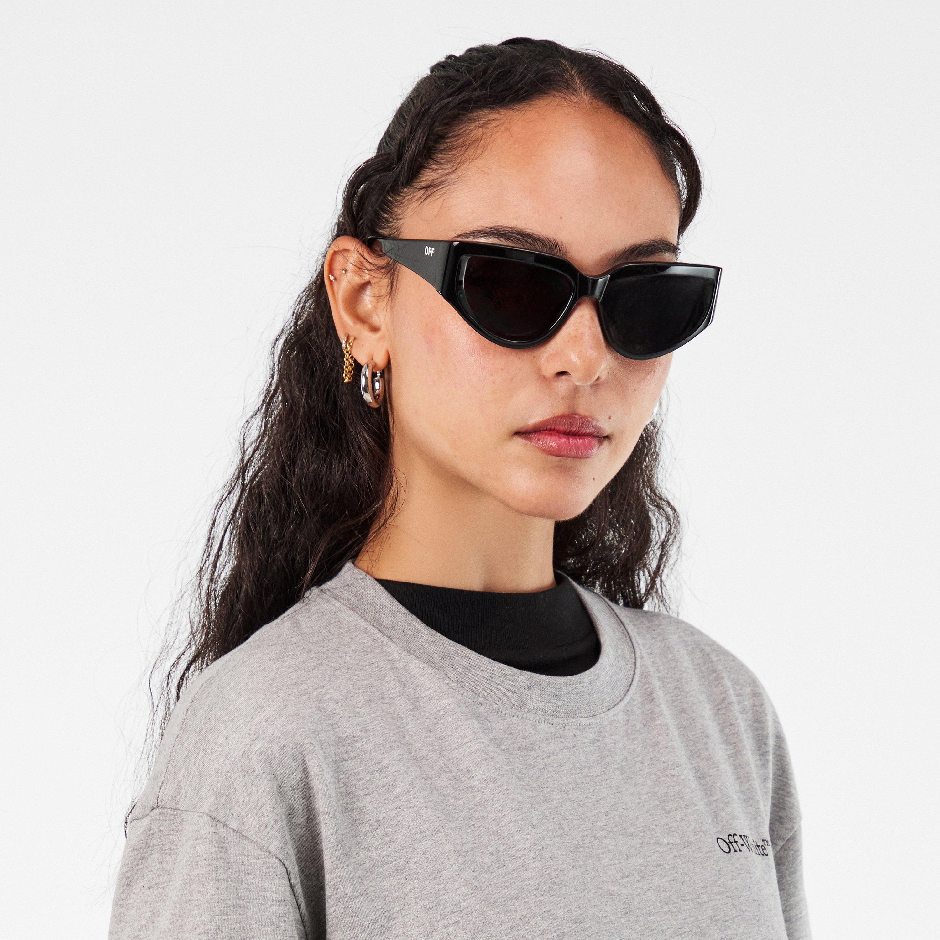 Noir/Gris foncé - Off White - Seward Cat Eye Sunglasses - 3