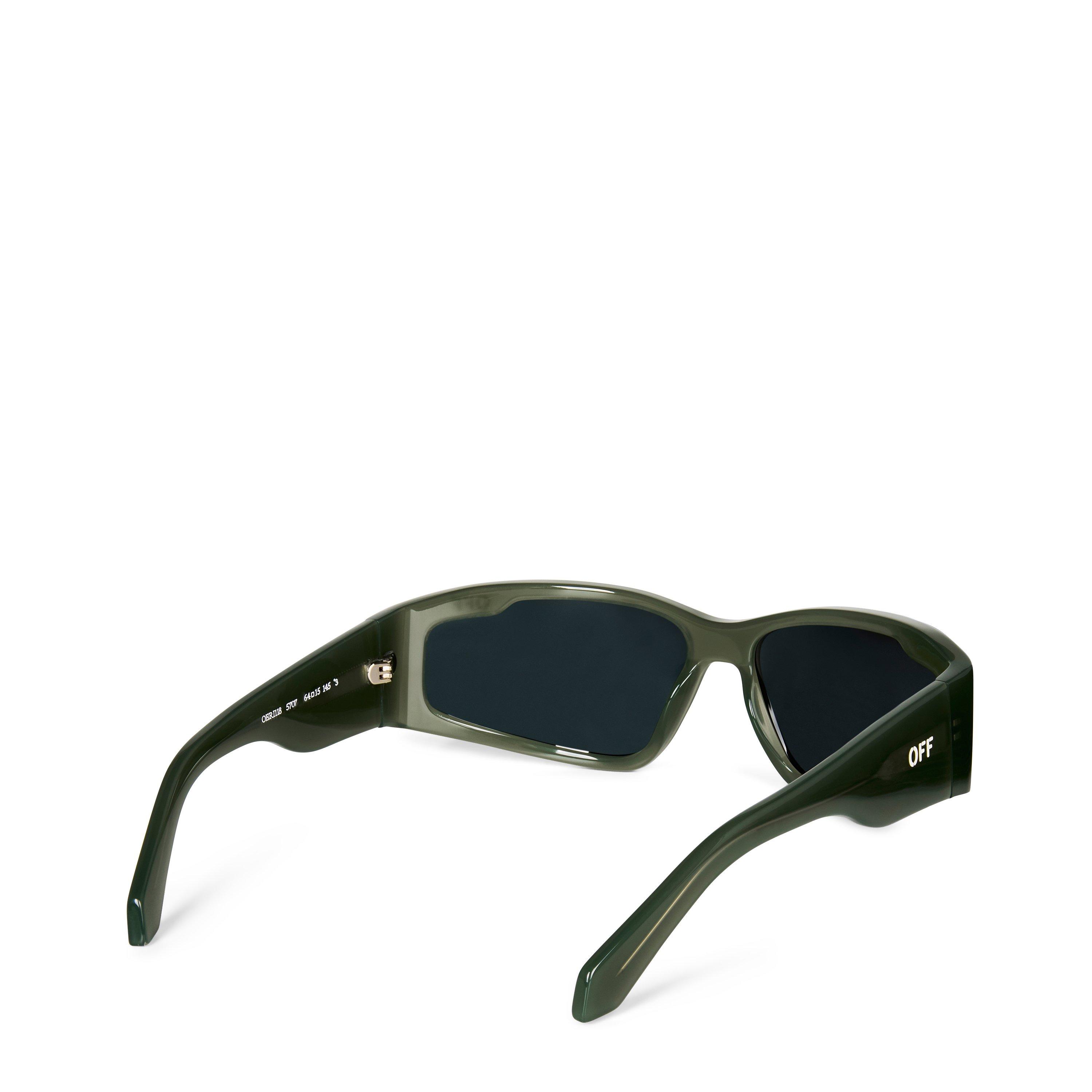 5707 Olive - Off White - Unisex Kimball Rectangle Style Sunglasses - 2