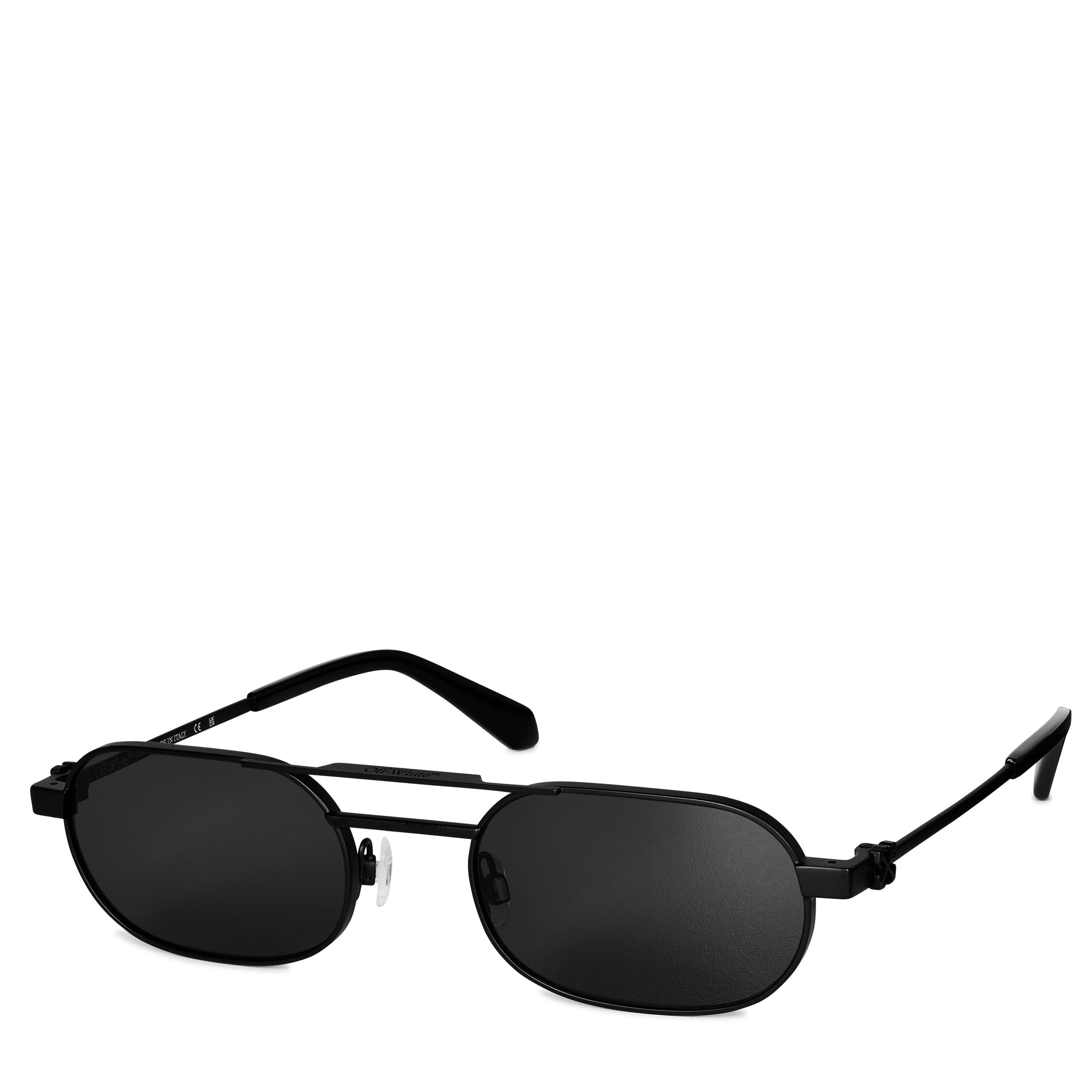 Off White Vaiden Tinted Rectangle Sunglasses - 1007 Black