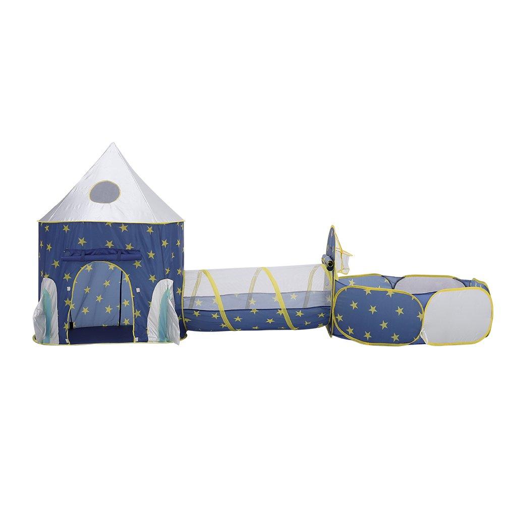Blue - KIDKID - 3-in-1 Kids Play Tent Set - 3