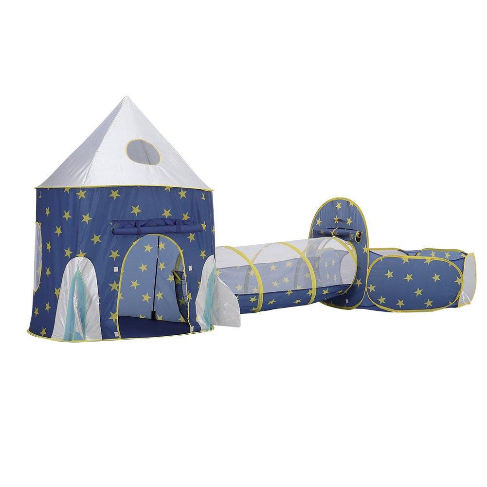 Blue - KIDKID - 3-in-1 Kids Play Tent Set - 6