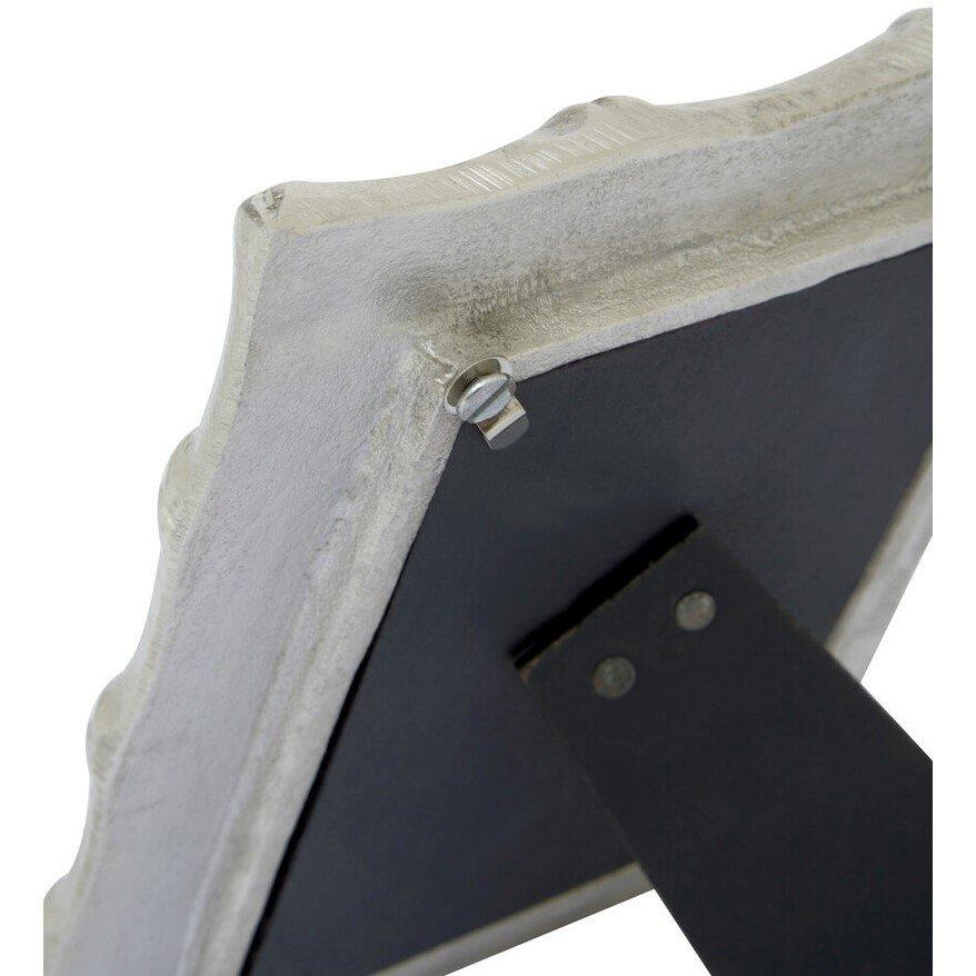 Silver Clear - Interiors by Premier - Hiba Silver Finish Bamboo Effect 4In X 6In Photo F - 5