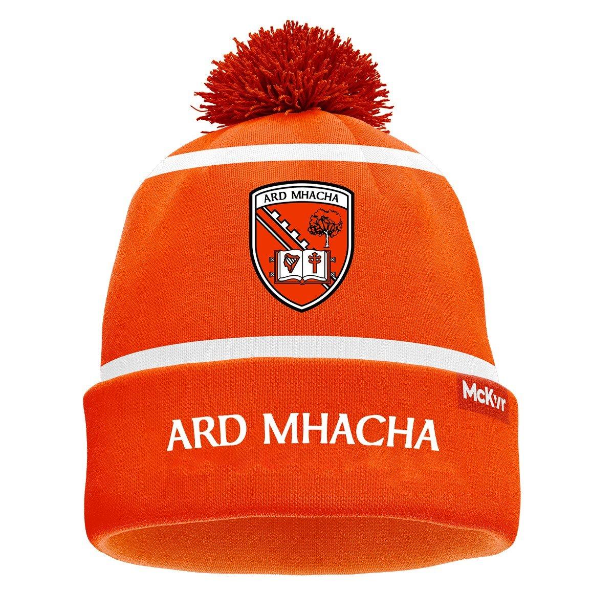 Orange/White - McKeever Sports - McKeever Armagh Edge Beanie Senior