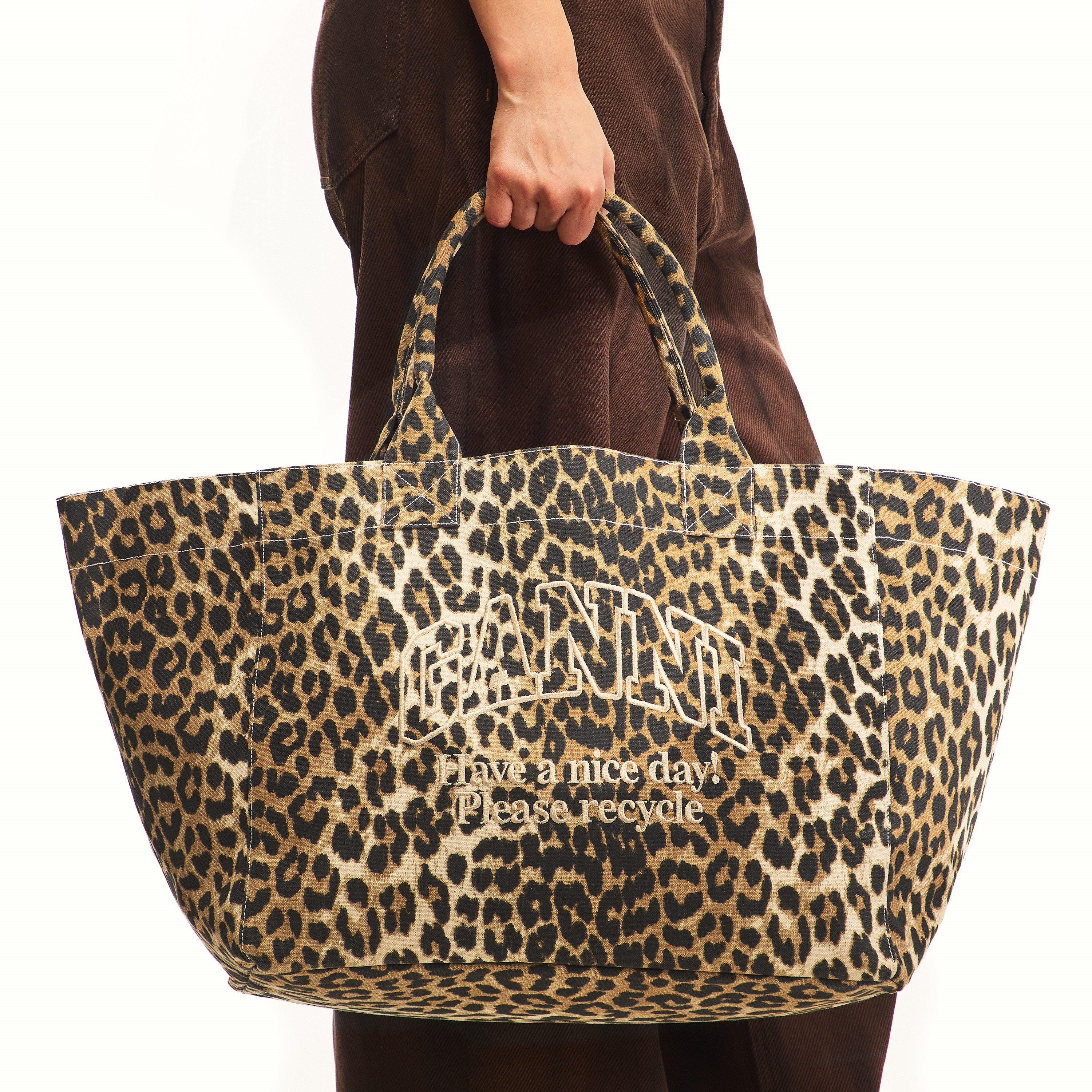 Leopard - Ganni - Ganni Shopper XXL Pr Ld61 - 3