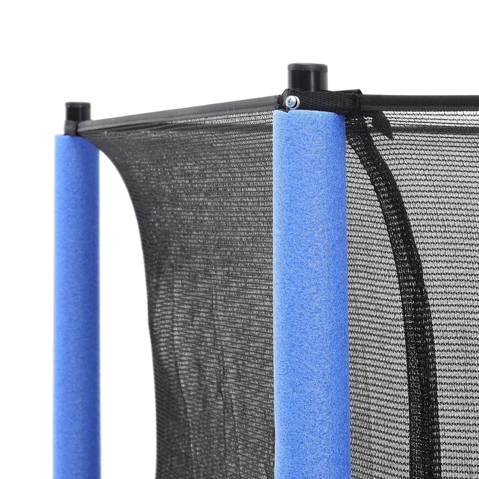 Black - LIFE IDEAS SPORT - 4.5FT Kids Mini Trampoline with Safety Enclosure - 9