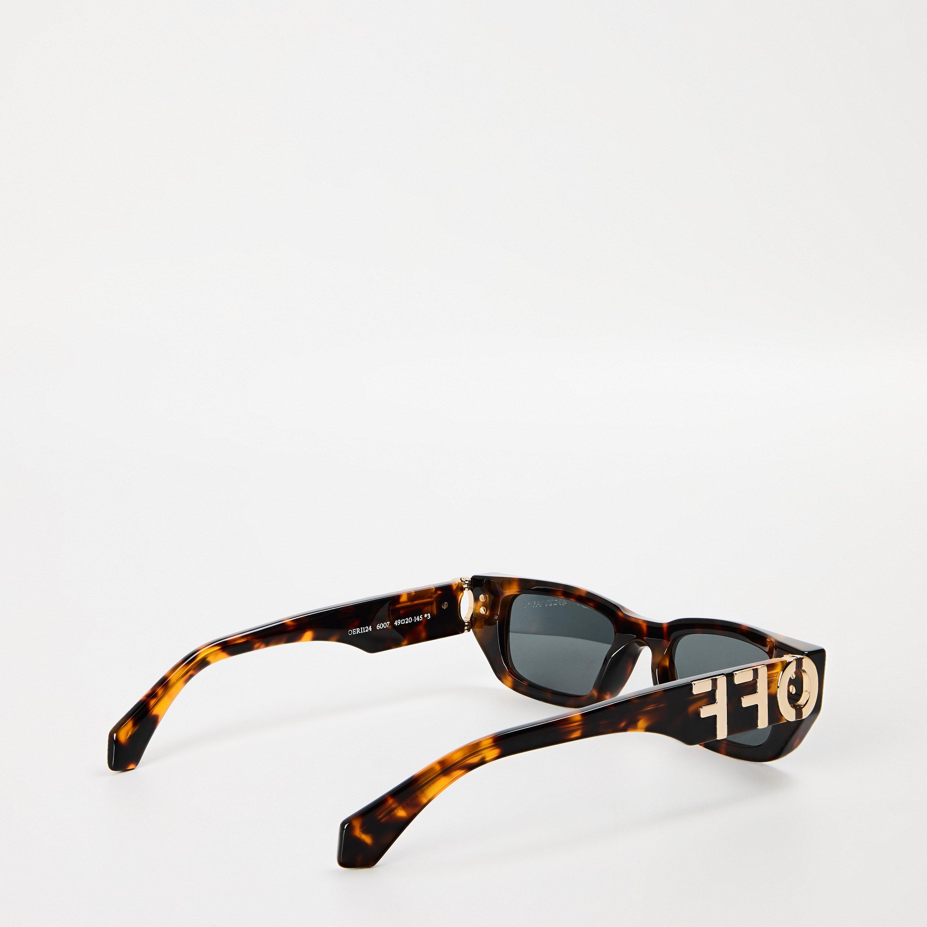 6007 Havana - Off White - Fillmore 53 Acetate Italian-Made Rectangle Sunglasses - 2
