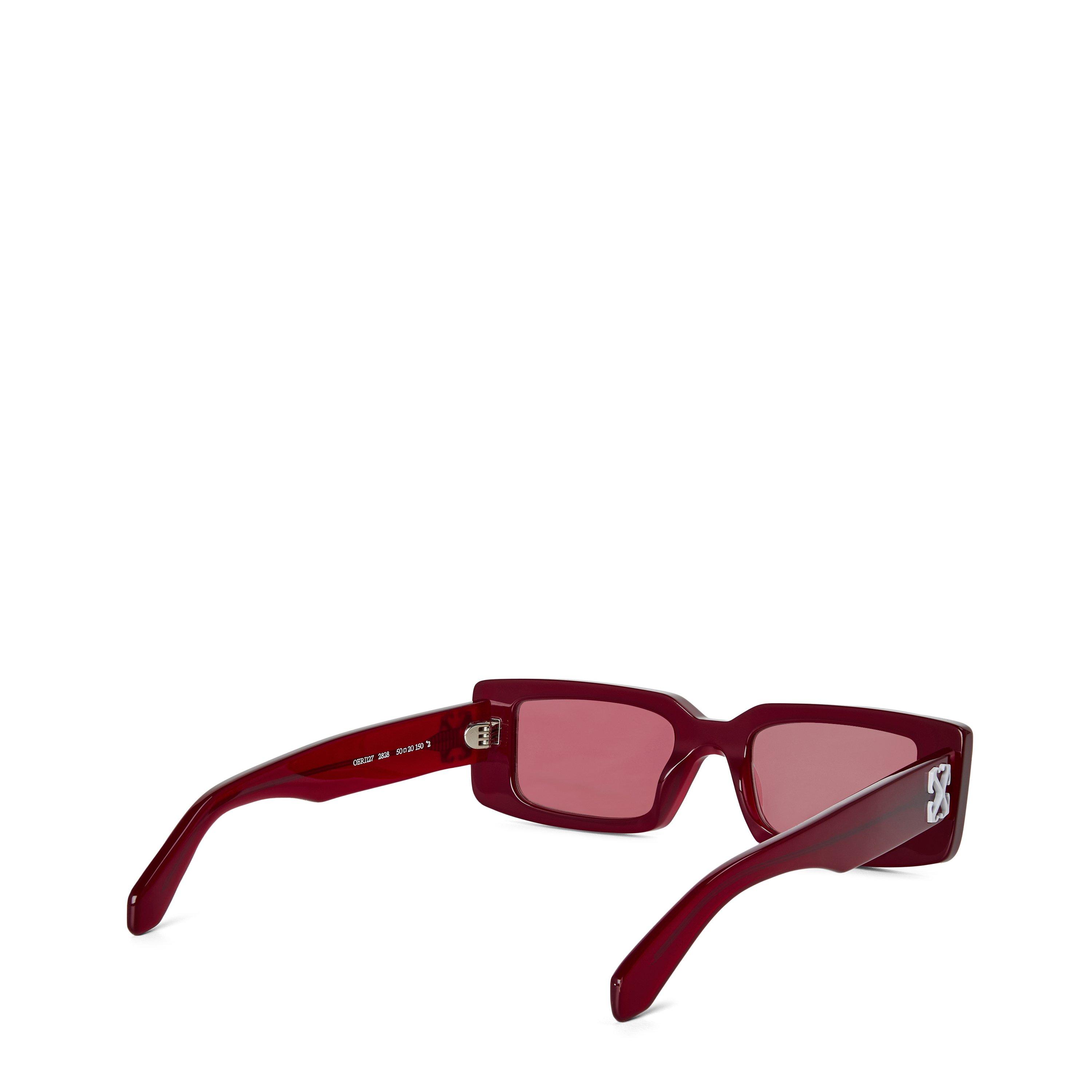 2828 Burgundy - Off White - Unisex Arthur Sleek Silhouette Sunglasses - 2