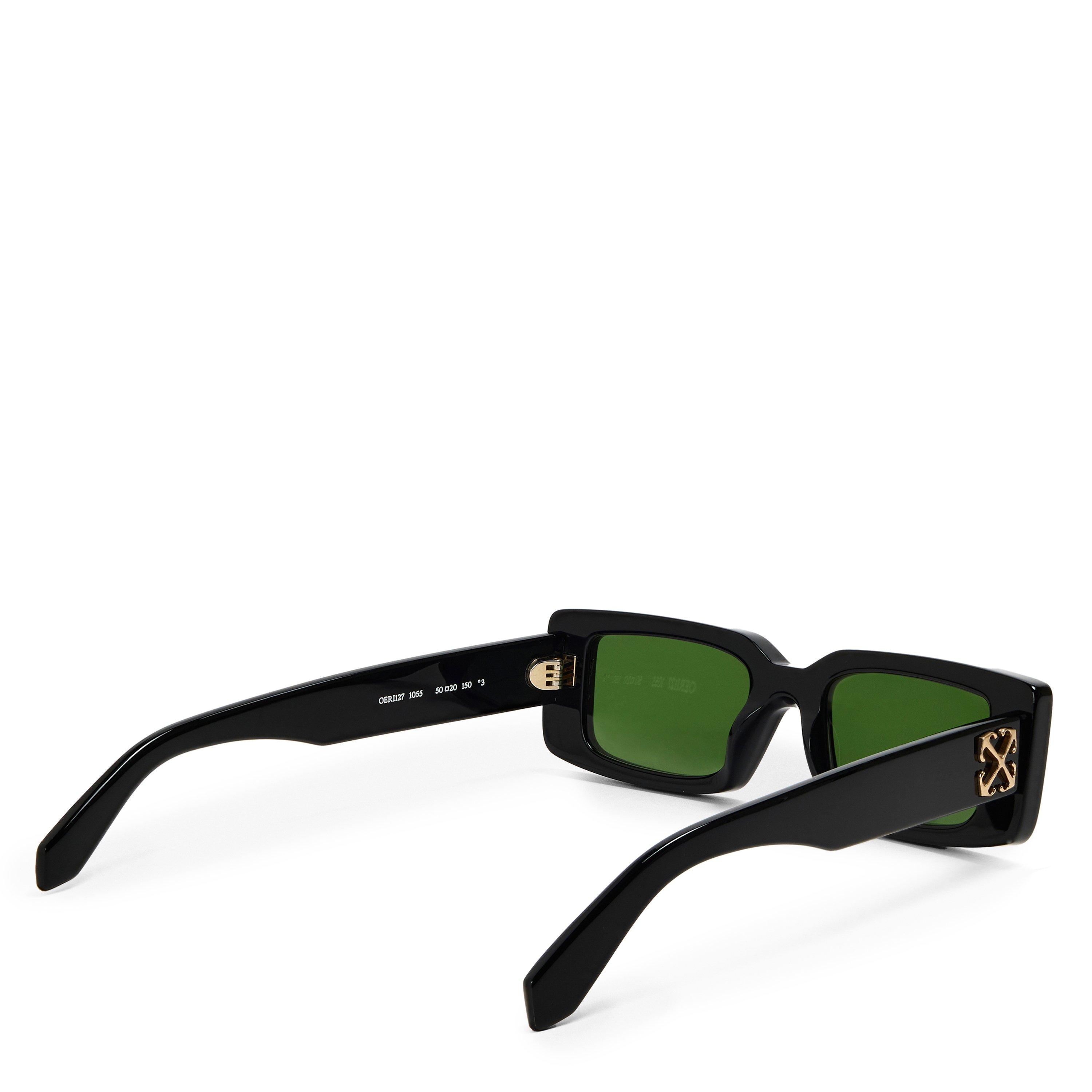 Sort/Grøn - Off White - Arthur Acetate Full Rim Rectangle Sunglasses - 2
