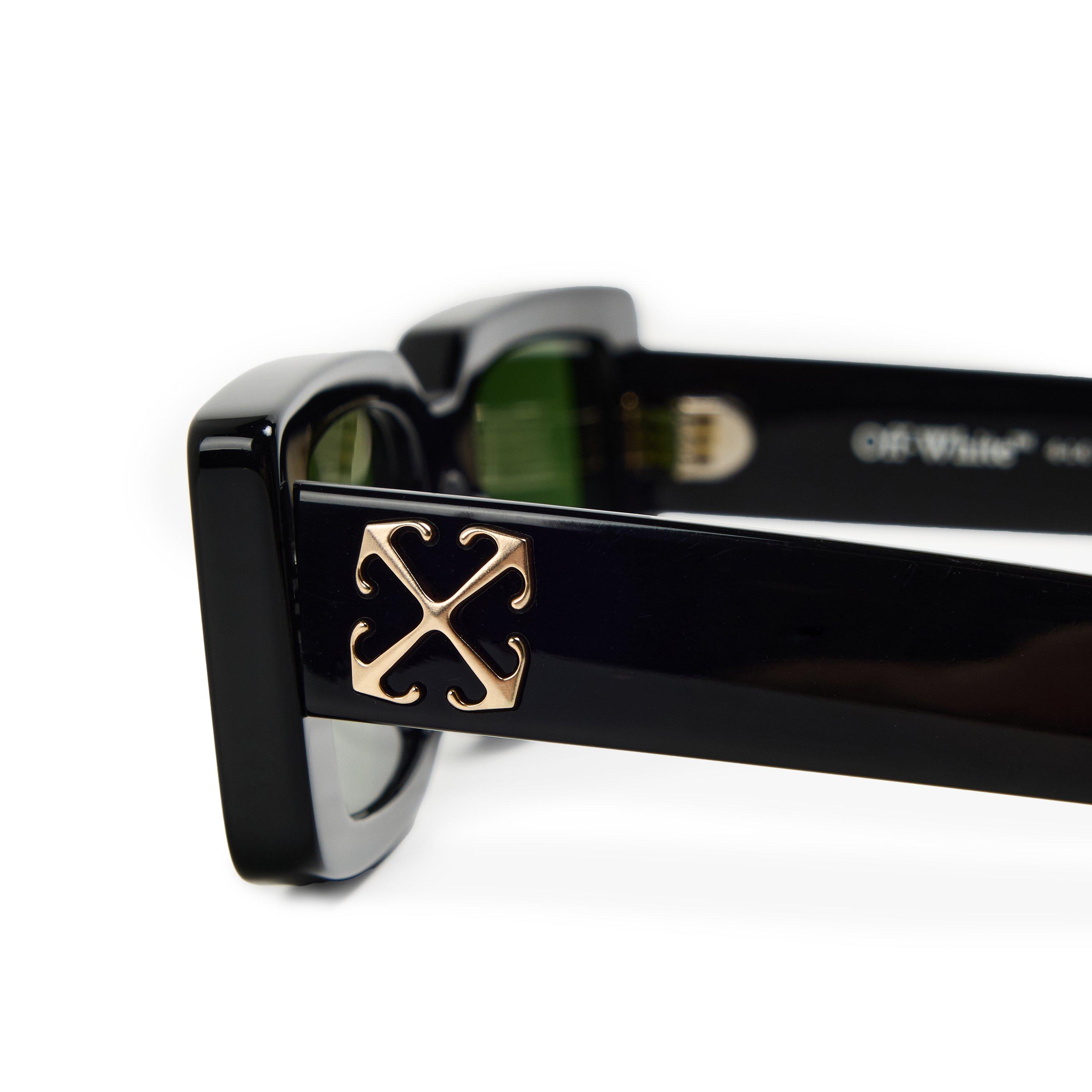 Sort/Grøn - Off White - Arthur Acetate Full Rim Rectangle Sunglasses - 4