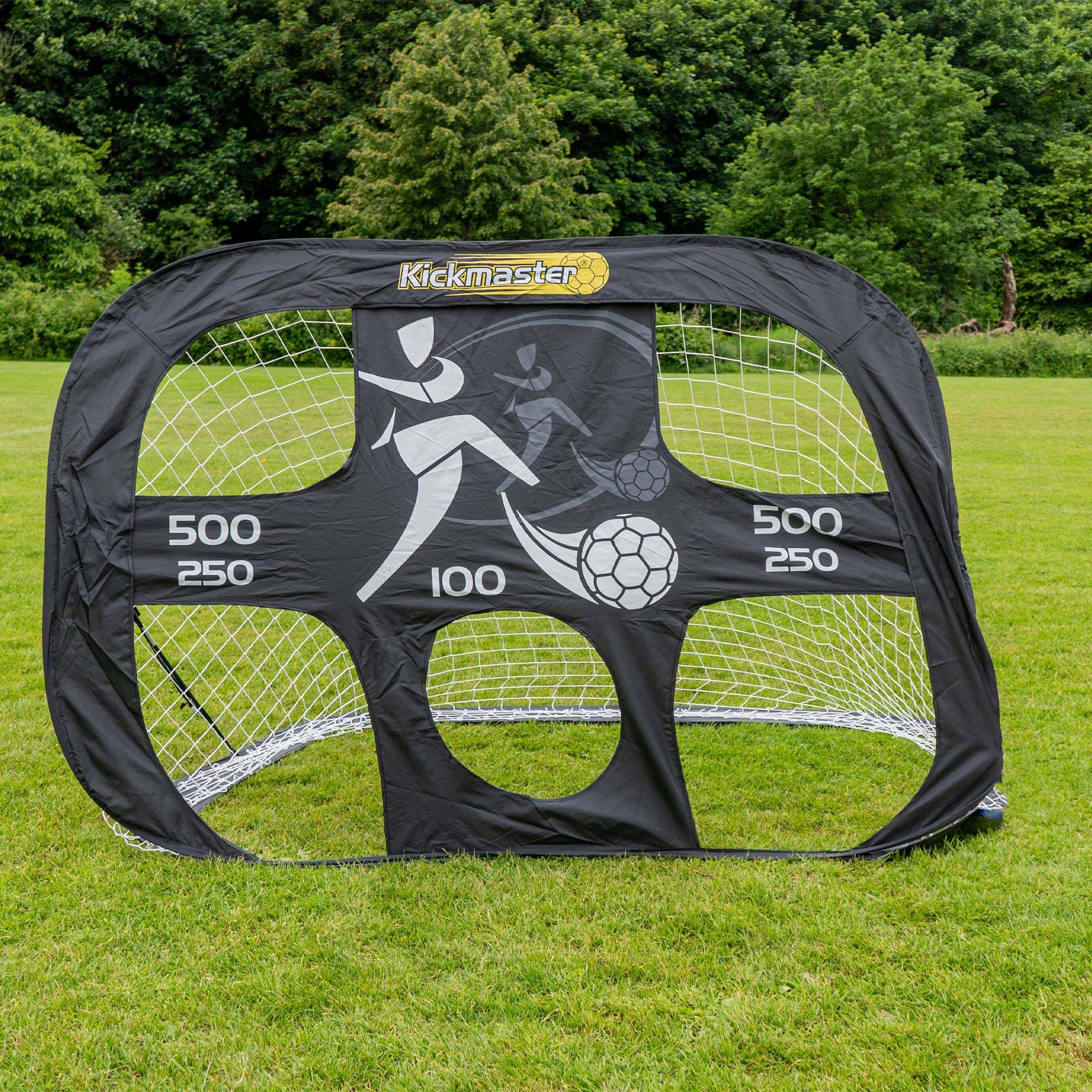 Black - Kickmaster - Kickmaster Large Quick Up Goal & Target Shot - 2