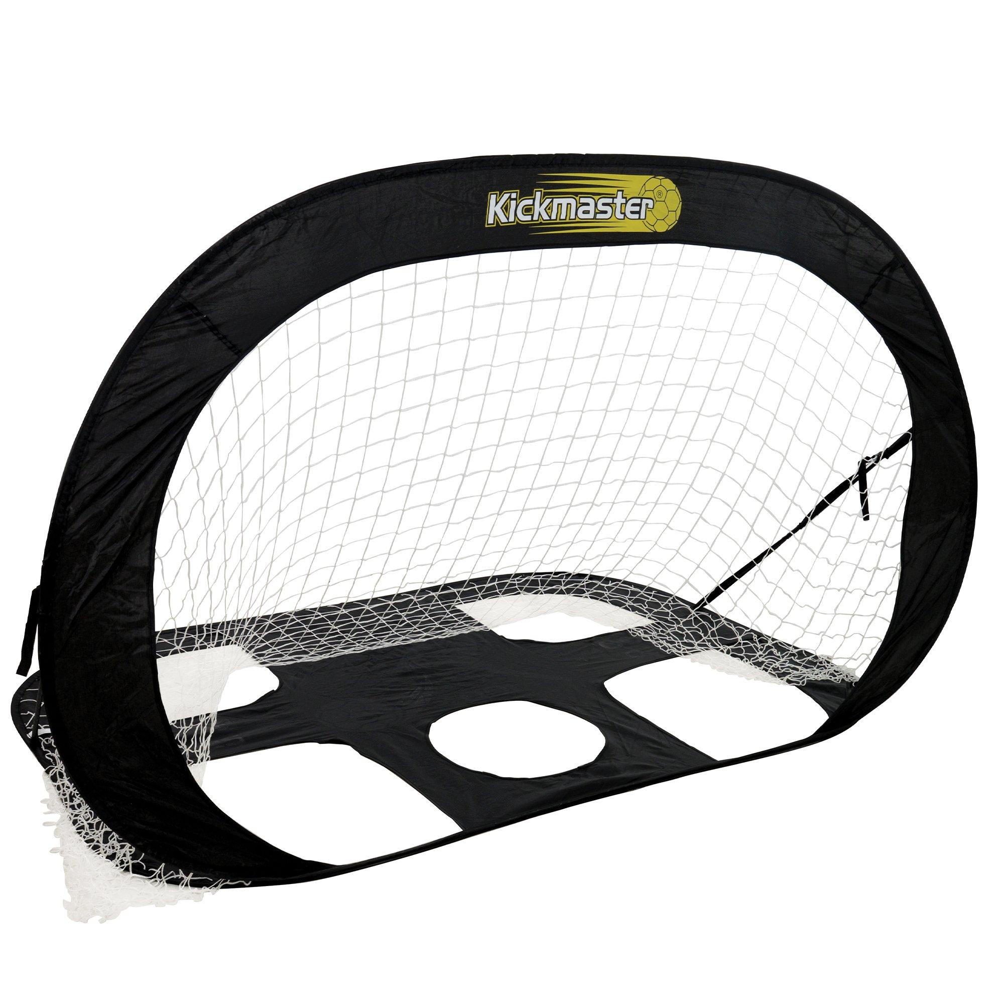 Black - Kickmaster - Kickmaster Large Quick Up Goal & Target Shot - 6