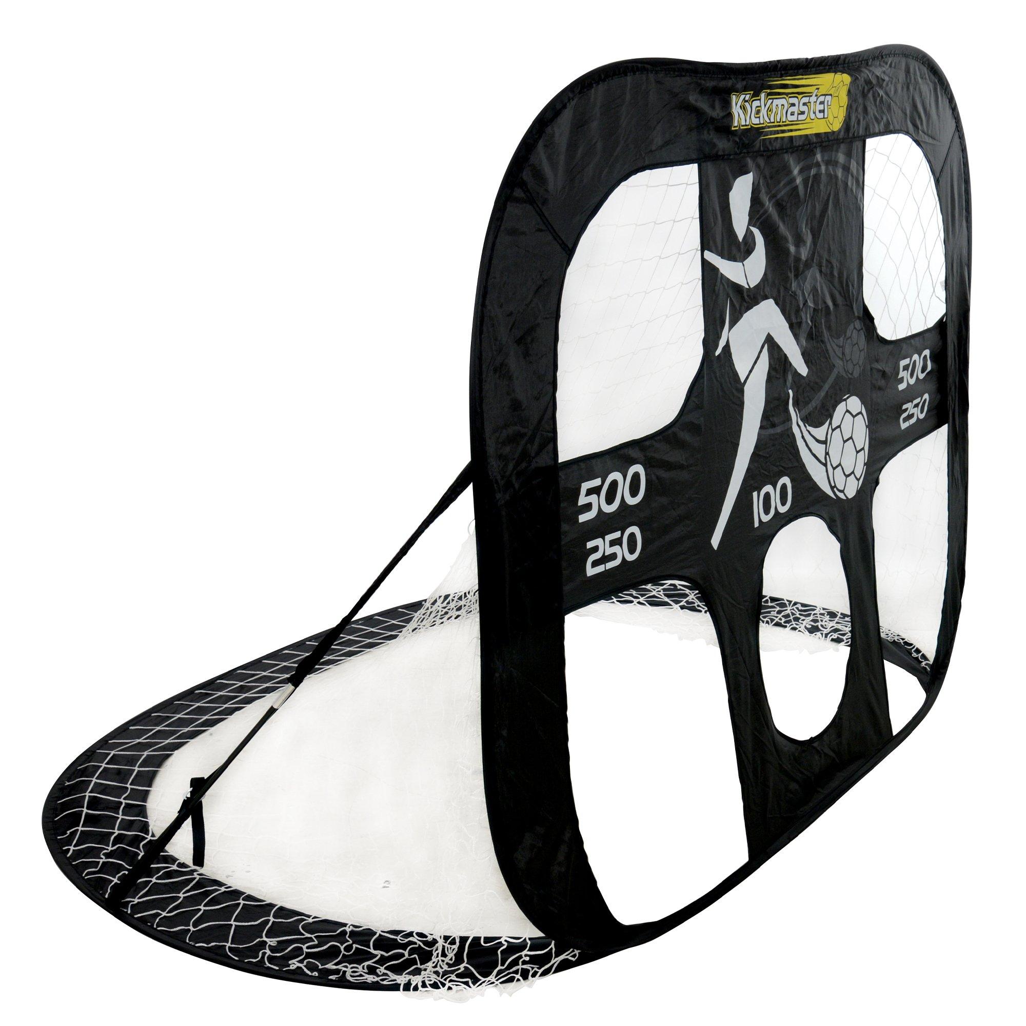Black - Kickmaster - Kickmaster Large Quick Up Goal & Target Shot - 8