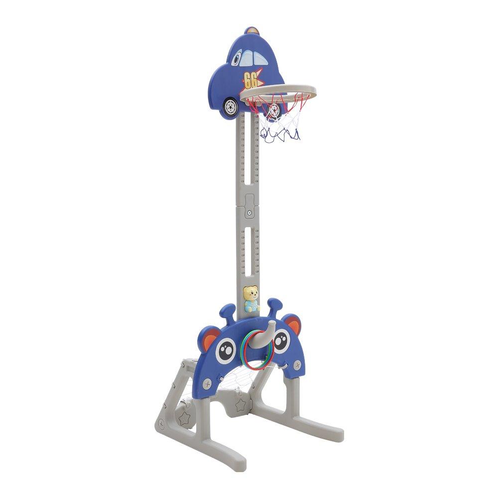 Blue - KIDKID - Adjustable Car Basketball Toy - 4