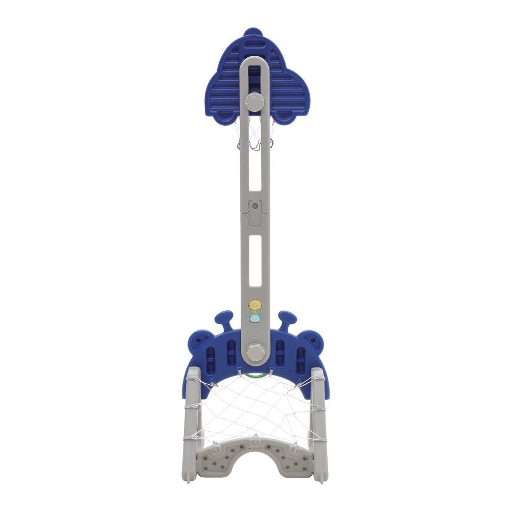 Blue - KIDKID - Adjustable Car Basketball Toy - 5