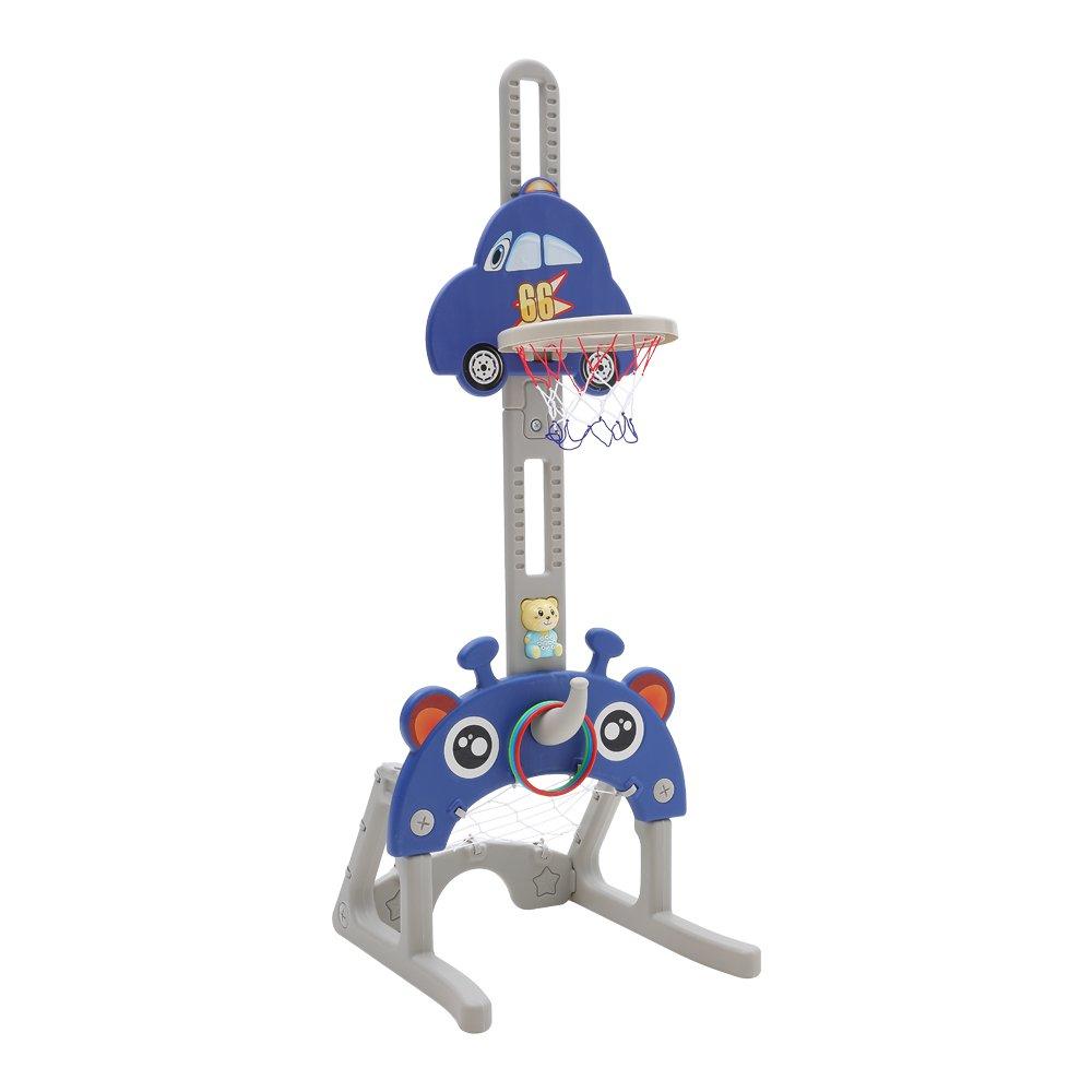 Blue - KIDKID - Adjustable Car Basketball Toy - 6