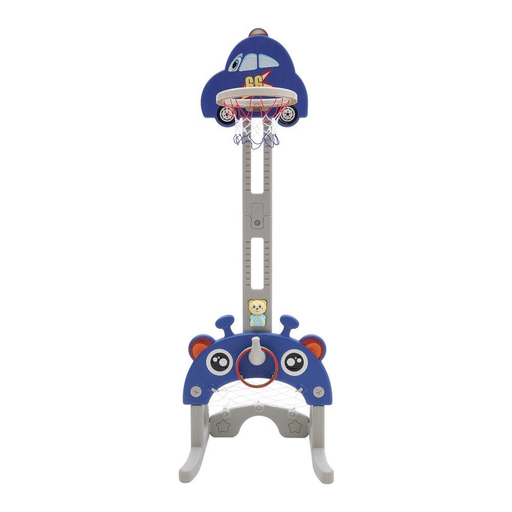 Blue - KIDKID - Adjustable Car Basketball Toy - 7