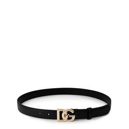 Dolce and Gabbana Dg Buckle Leather Belt